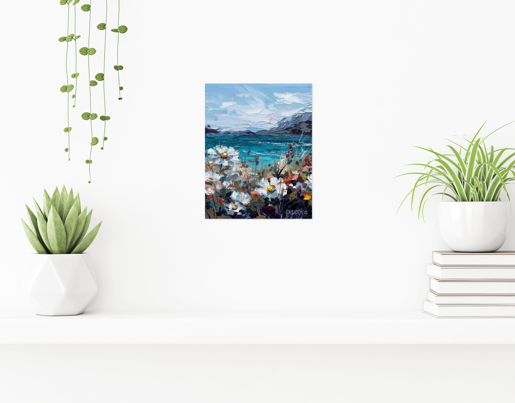 Oxypoint, Blooming seashore, peinture - Galerie de vente et d’achat d’art contemporain en ligne Artalistic