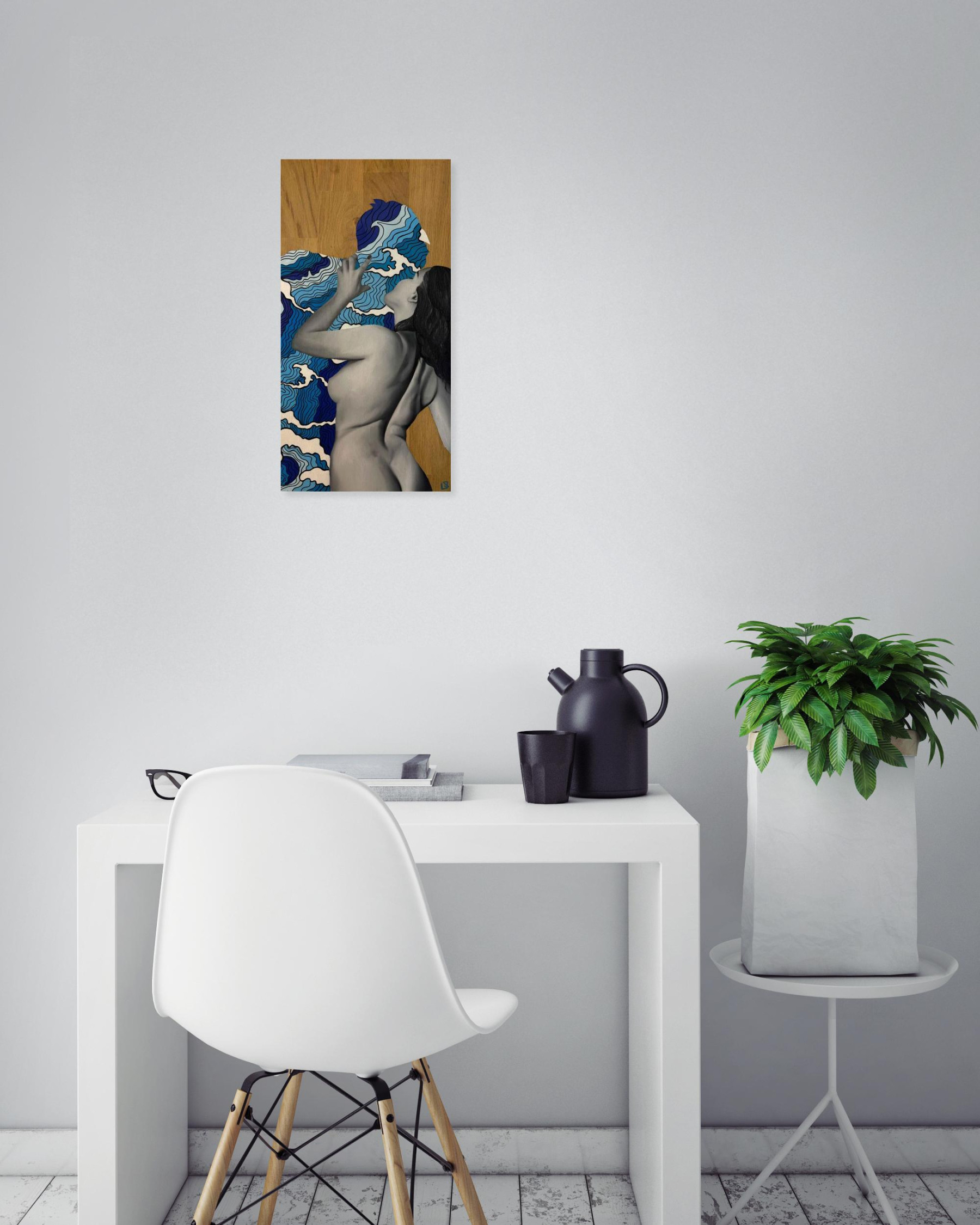 Glory Pinhole, L'amoureux, peinture - Galerie de vente et d’achat d’art contemporain en ligne Artalistic