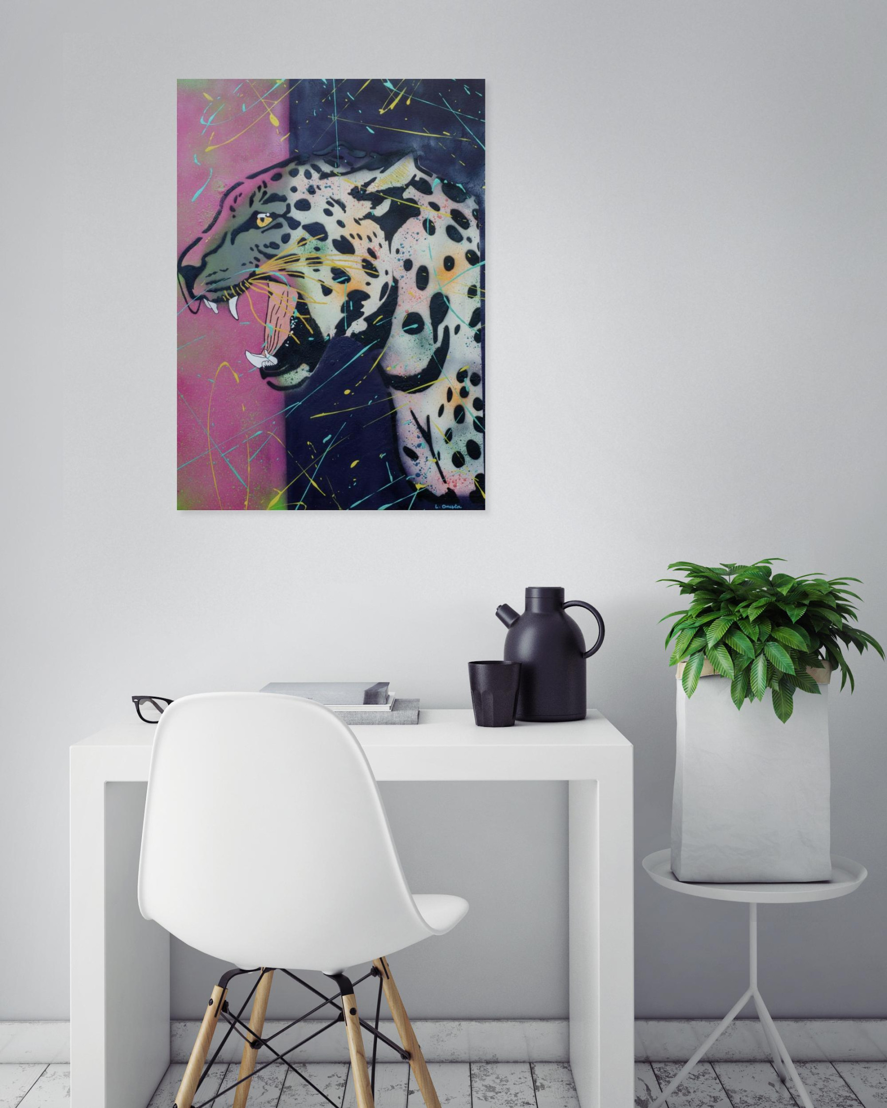 Laura Onesta, Wild Roar, peinture - Galerie de vente et d’achat d’art contemporain en ligne Artalistic