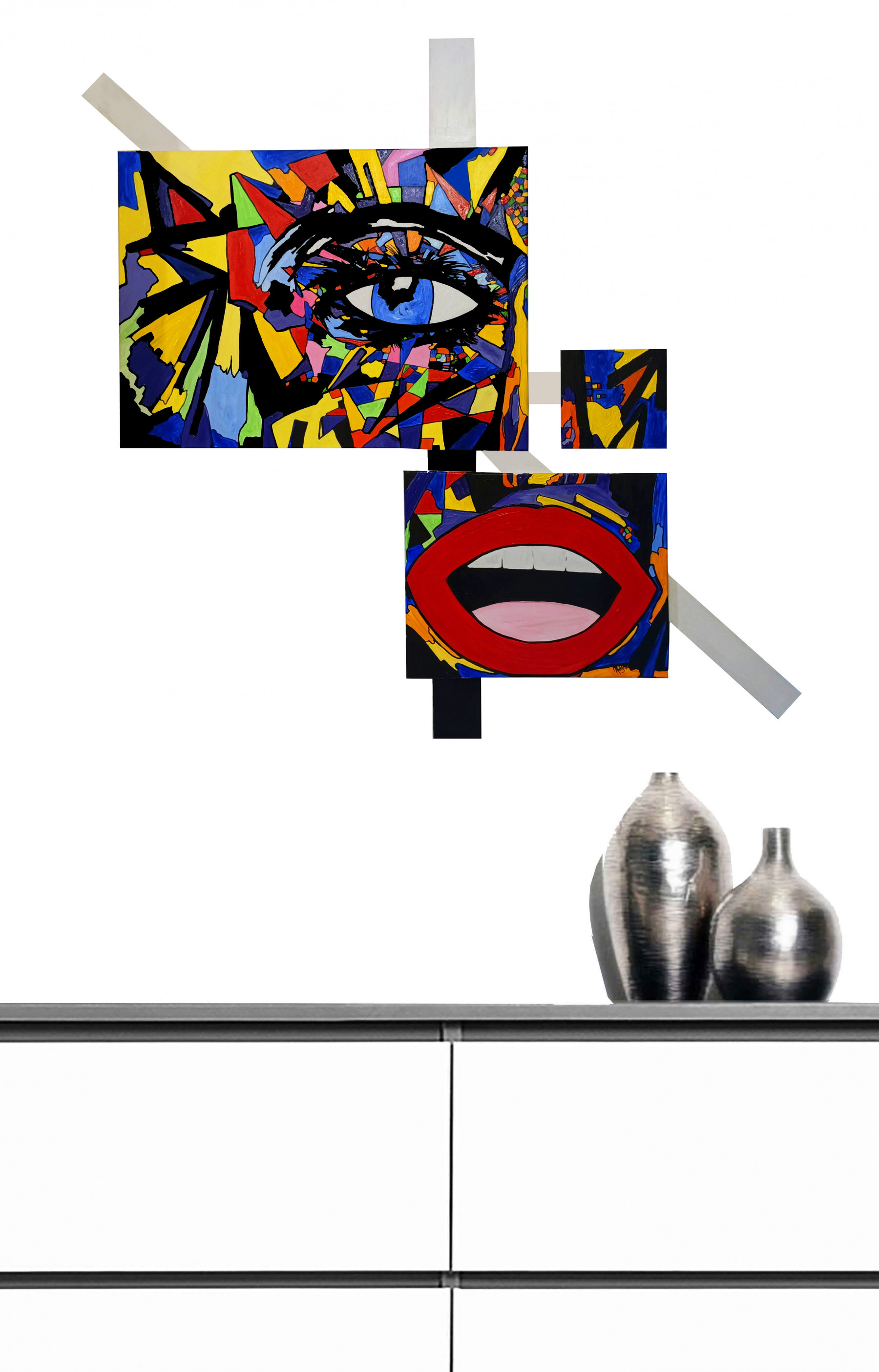 Marie-Christine Mihailovic, Kaléidoscope, peinture - Galerie de vente et d’achat d’art contemporain en ligne Artalistic