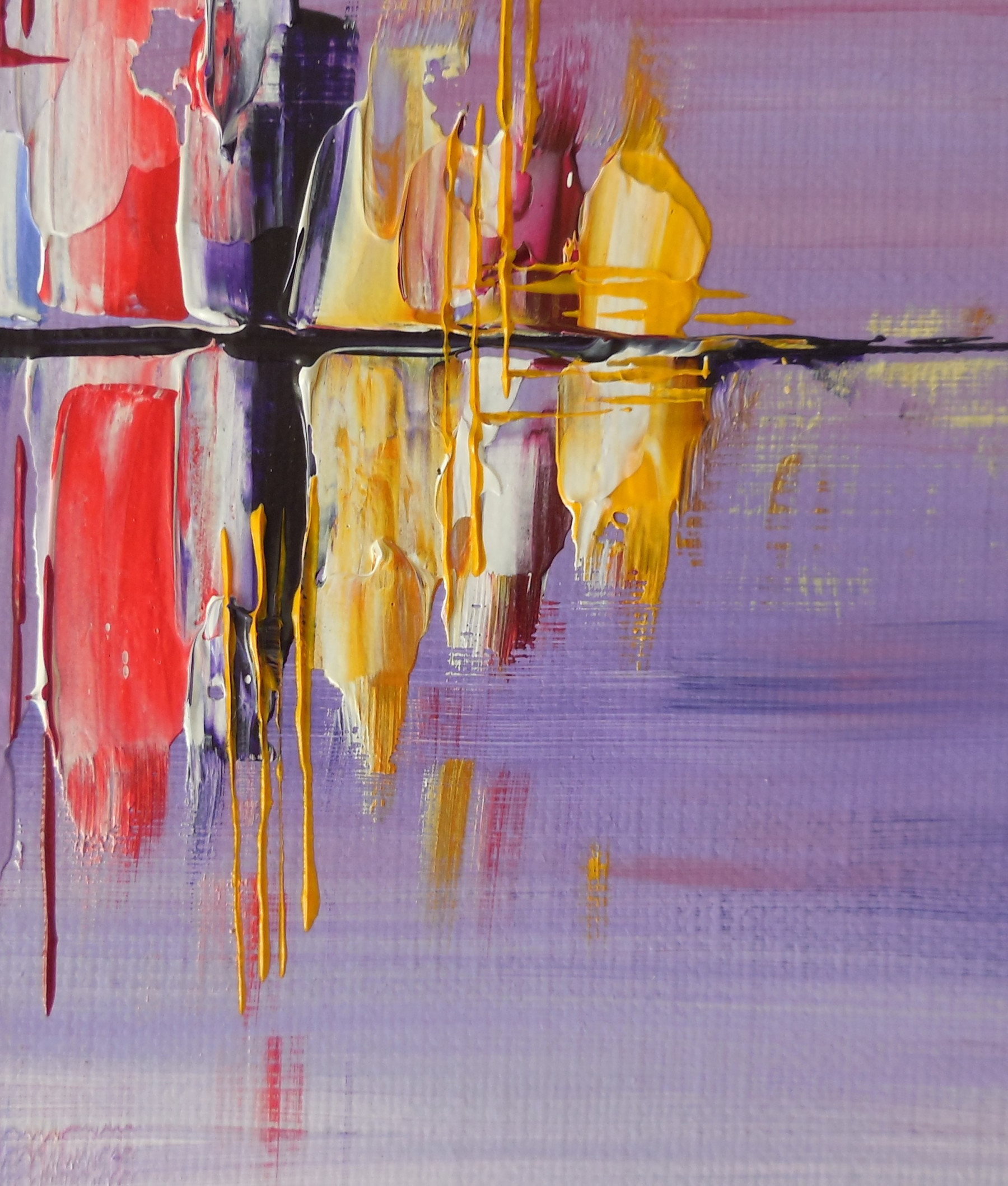 Locke Karine, Nuit pourpre, Peinture - Galerie de vente et d’achat d’art contemporain en ligne Artalistic