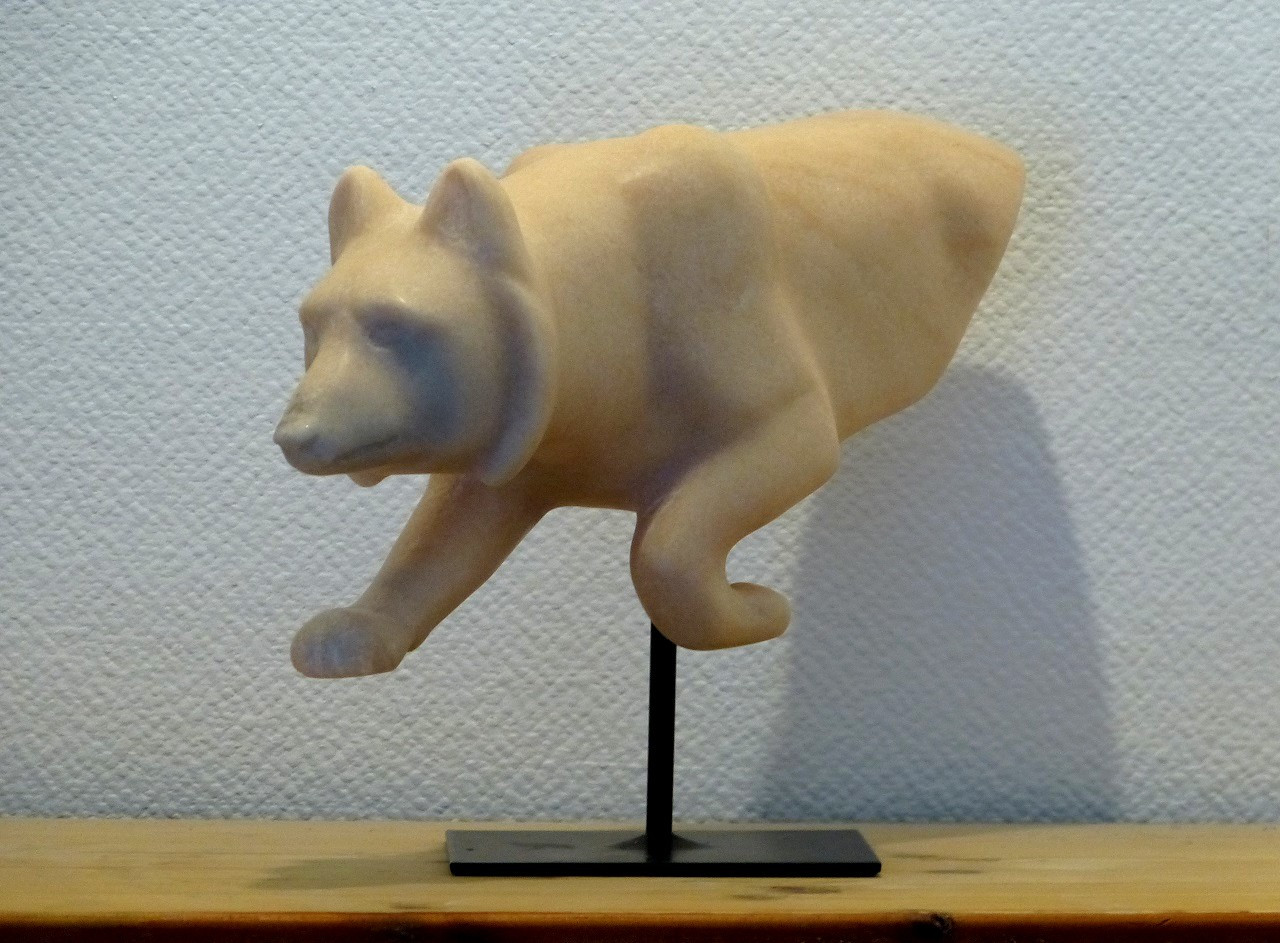 Jean-Michel Garino, Loup, Sculpture - Galerie de vente et d’achat d’art contemporain en ligne Artalistic