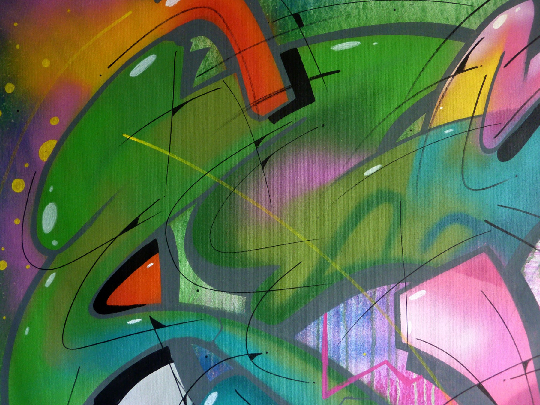 Saname, Trace n°2424, peinture - Galerie de vente et d’achat d’art contemporain en ligne Artalistic
