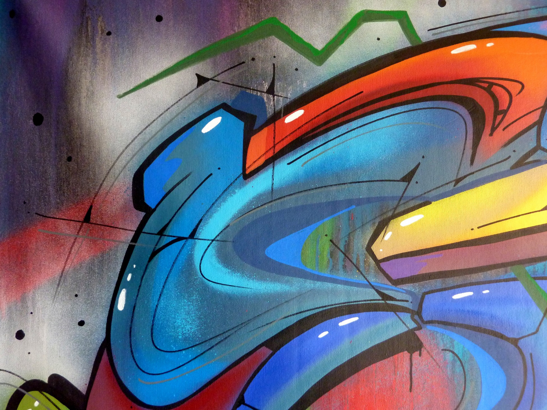 Saname, Trace n°2427, peinture - Galerie de vente et d’achat d’art contemporain en ligne Artalistic