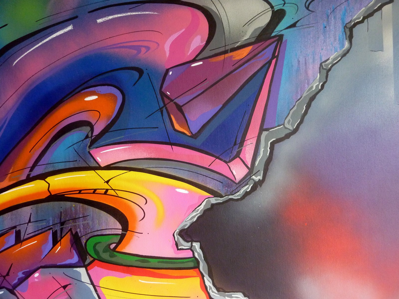 Saname, Trace n°2428, peinture - Galerie de vente et d’achat d’art contemporain en ligne Artalistic