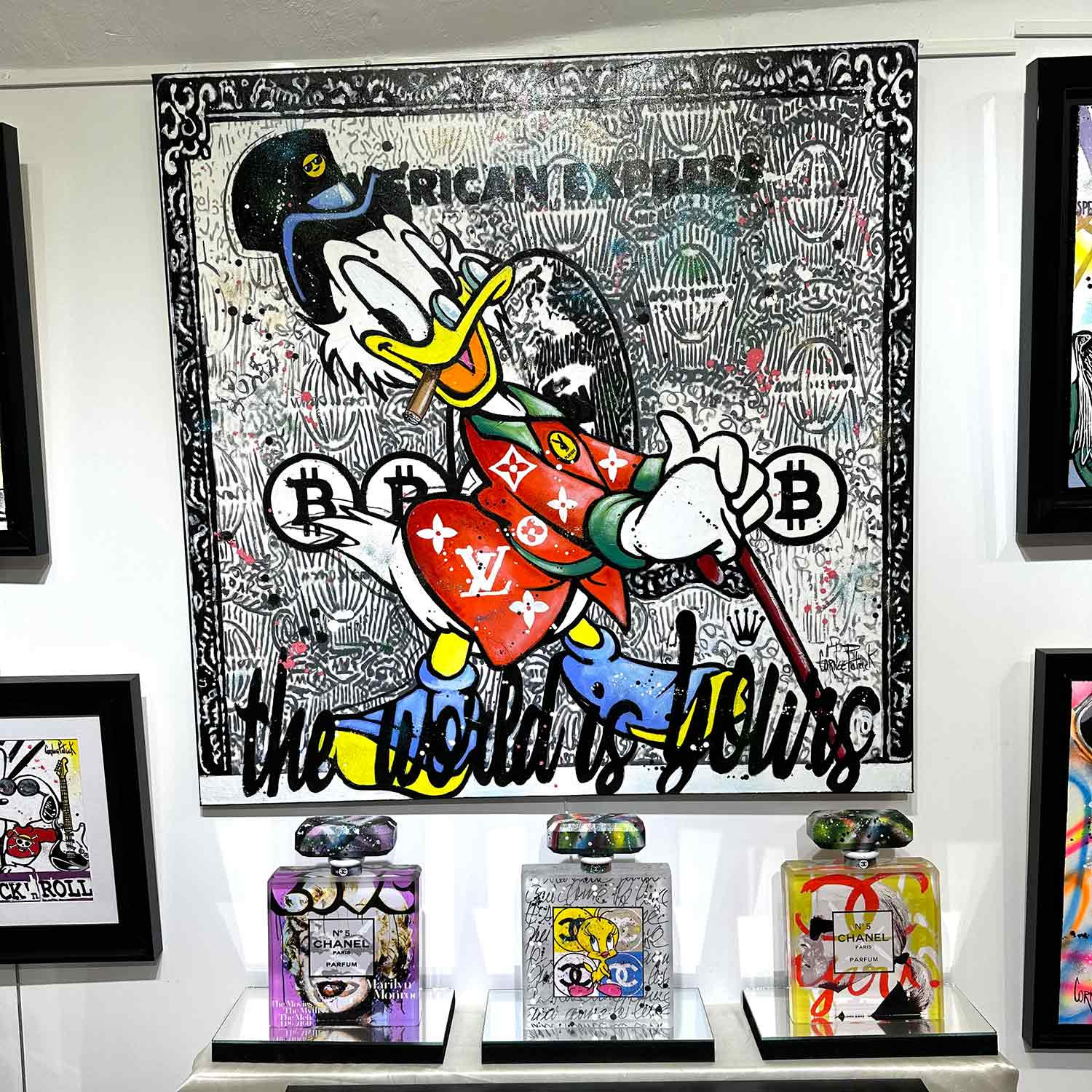 Patrick Cornee, Uncle Scrooge's good life, Peinture - Galerie de vente et d’achat d’art contemporain en ligne Artalistic