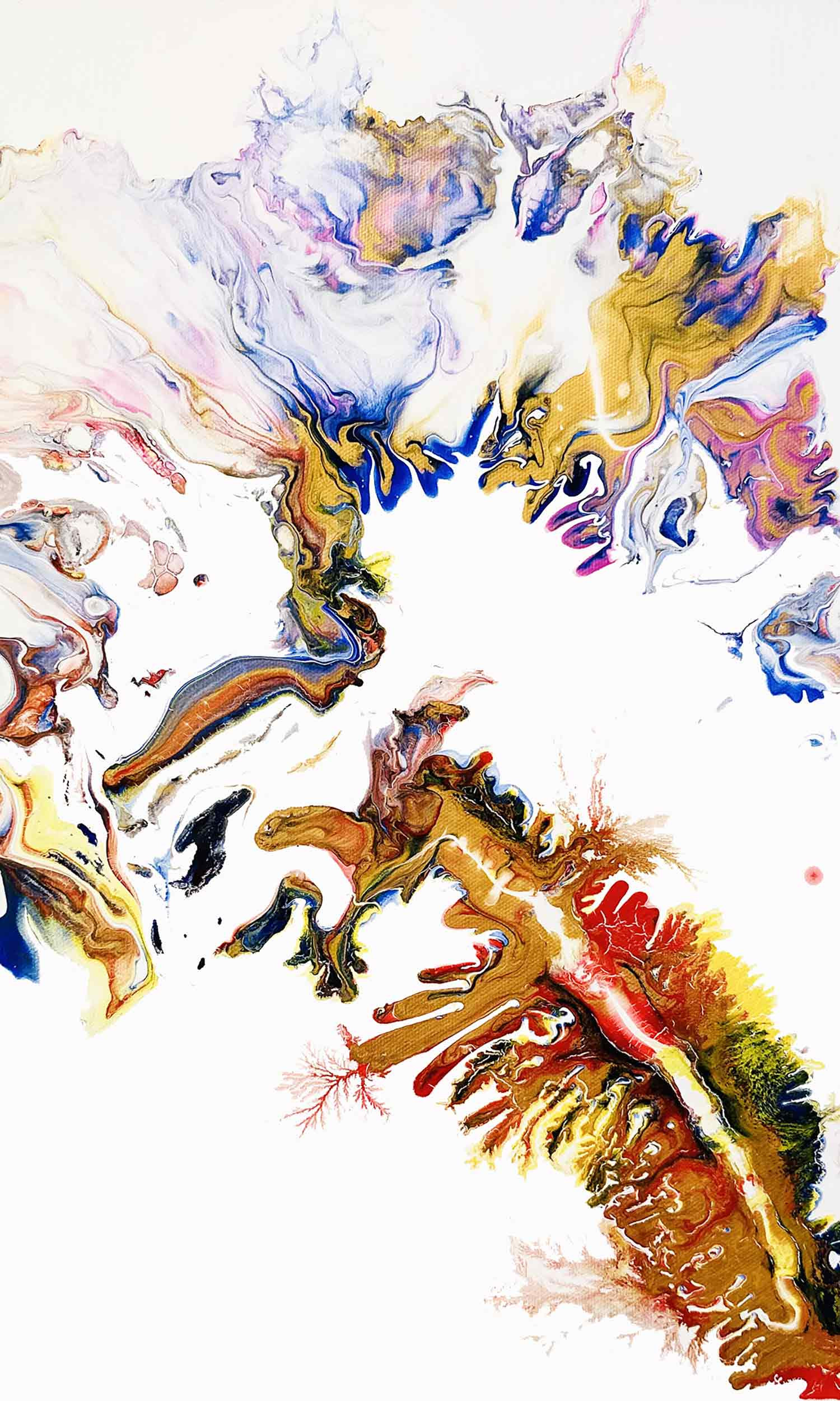 Lucile Egeley, Fluide, Peinture - Galerie de vente et d’achat d’art contemporain en ligne Artalistic
