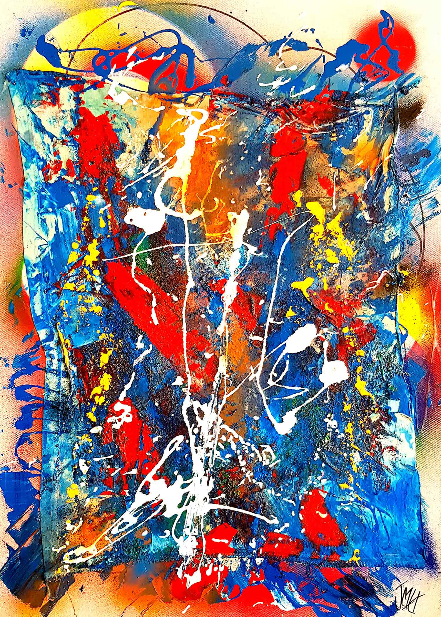 Huot Jean Marc, Stop fast fashion save nature, Peinture - Galerie de vente et d’achat d’art contemporain en ligne Artalistic