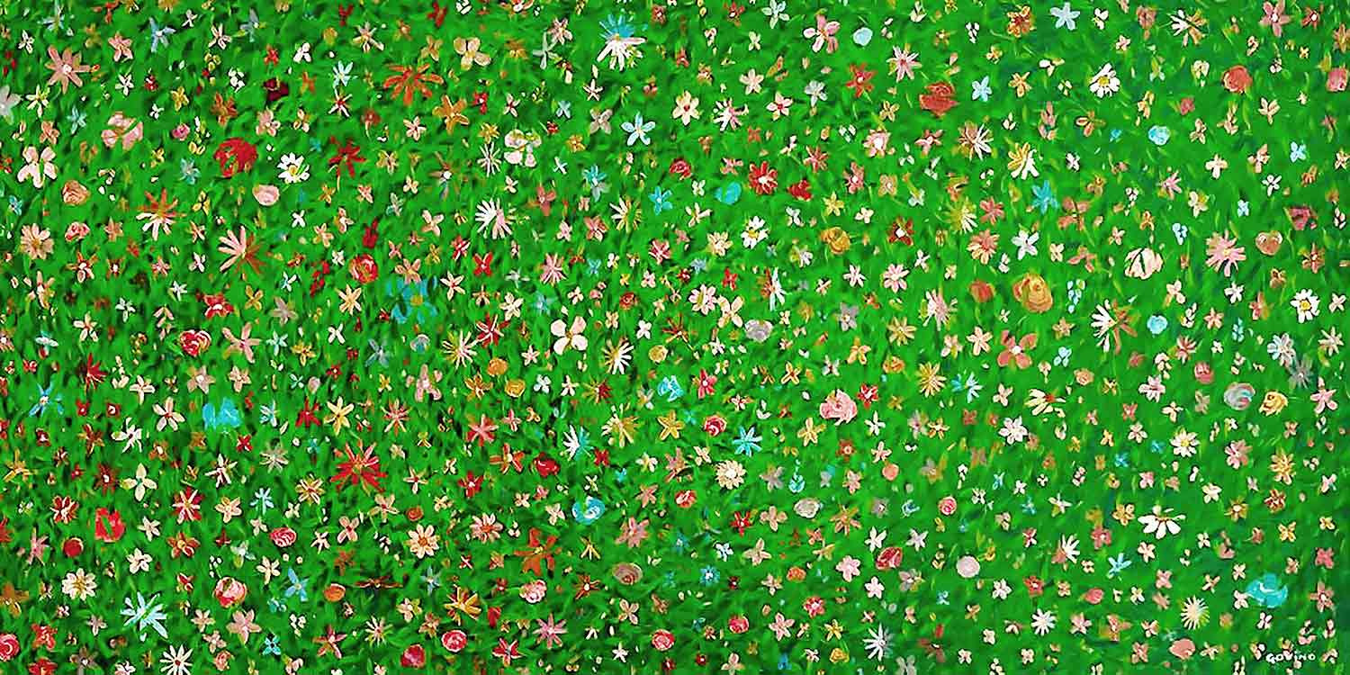 Sebastián, Fleurs de maia II, Peinture - Galerie de vente et d’achat d’art contemporain en ligne Artalistic
