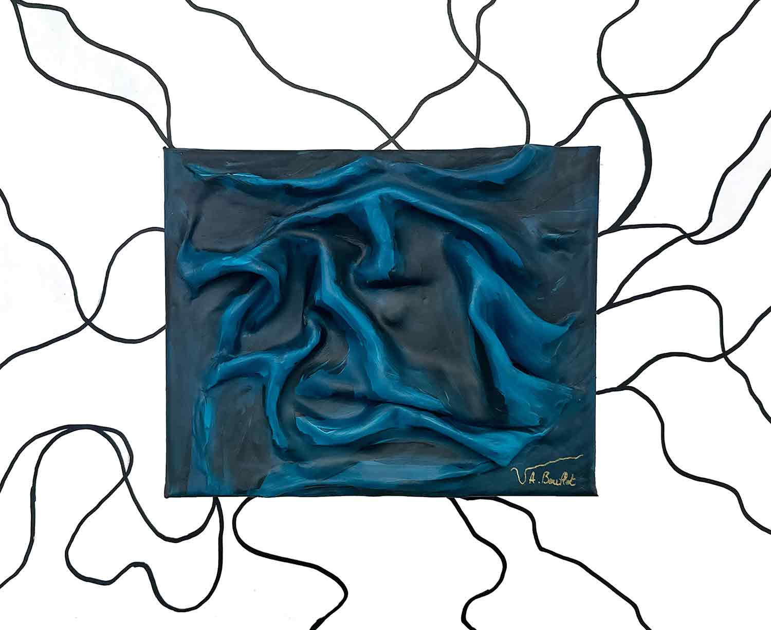 Aline Boullot, Vagues à l'âme, Peinture - Galerie de vente et d’achat d’art contemporain en ligne Artalistic