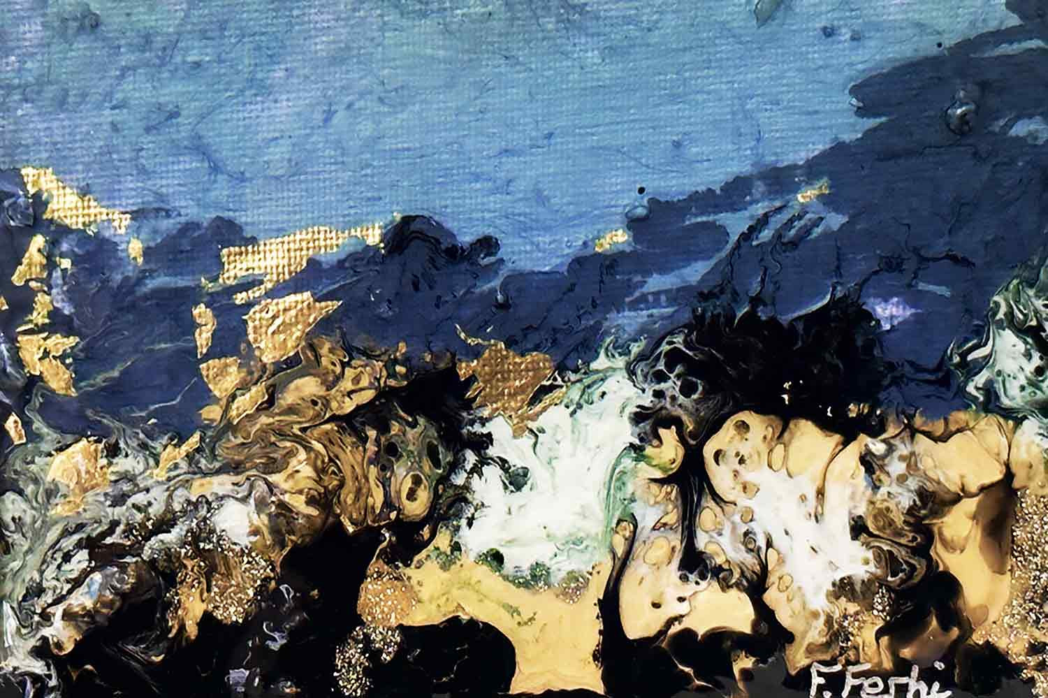 Fady Ferhi, Monde de glace, Peinture - Galerie de vente et d’achat d’art contemporain en ligne Artalistic