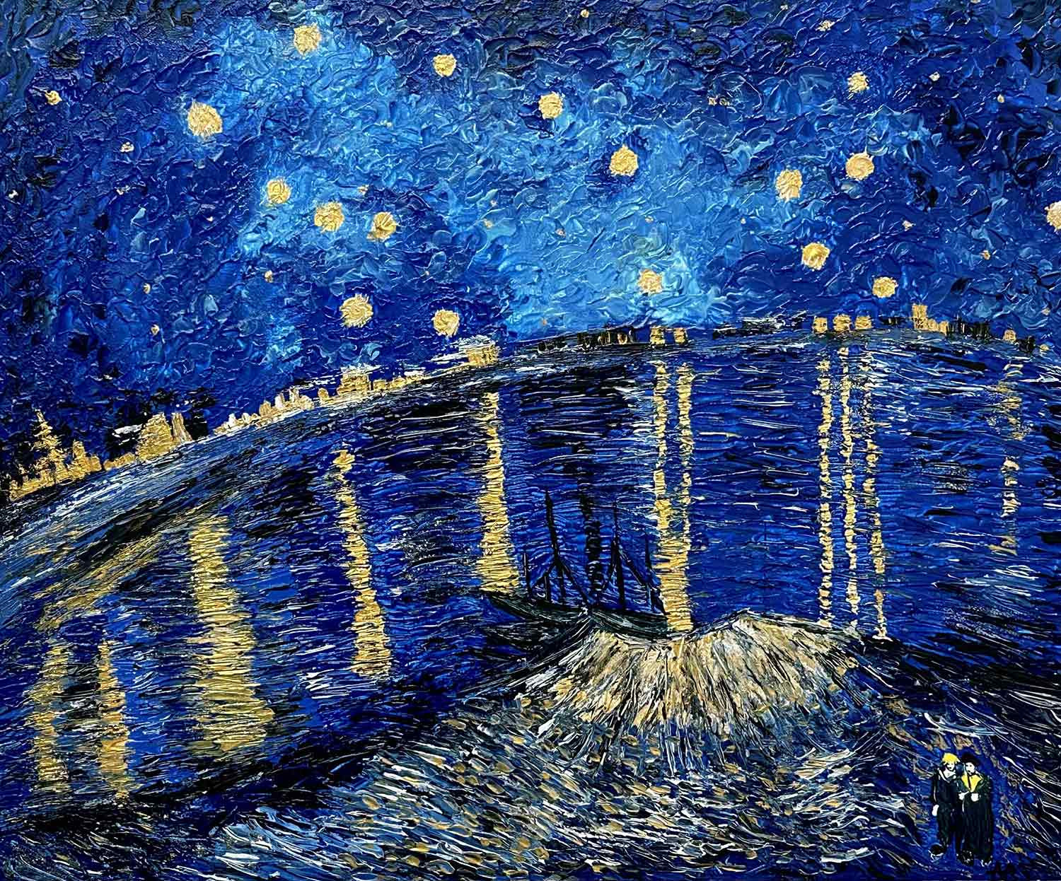 Angélique Roche, Etoiles de nuit, Peinture - Galerie de vente et d’achat d’art contemporain en ligne Artalistic