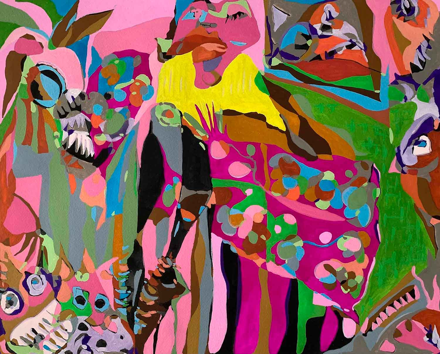 Philippe Fristch, La loi des séries, peinture - Galerie de vente et d’achat d’art contemporain en ligne Artalistic