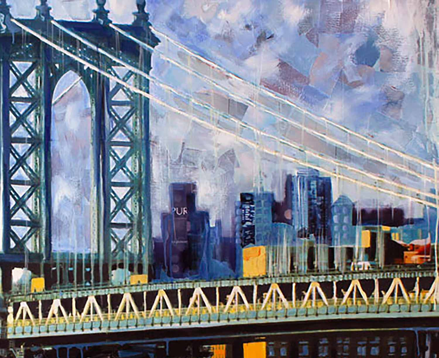 Nathalie Lemaitre, La ville suspendue, peinture - Galerie de vente et d’achat d’art contemporain en ligne Artalistic