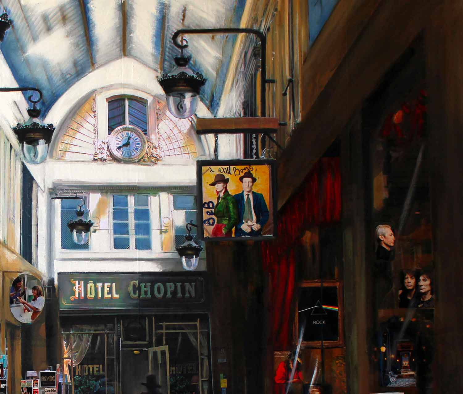 Nathalie Lemaitre, Hotel Chopin, peinture - Galerie de vente et d’achat d’art contemporain en ligne Artalistic
