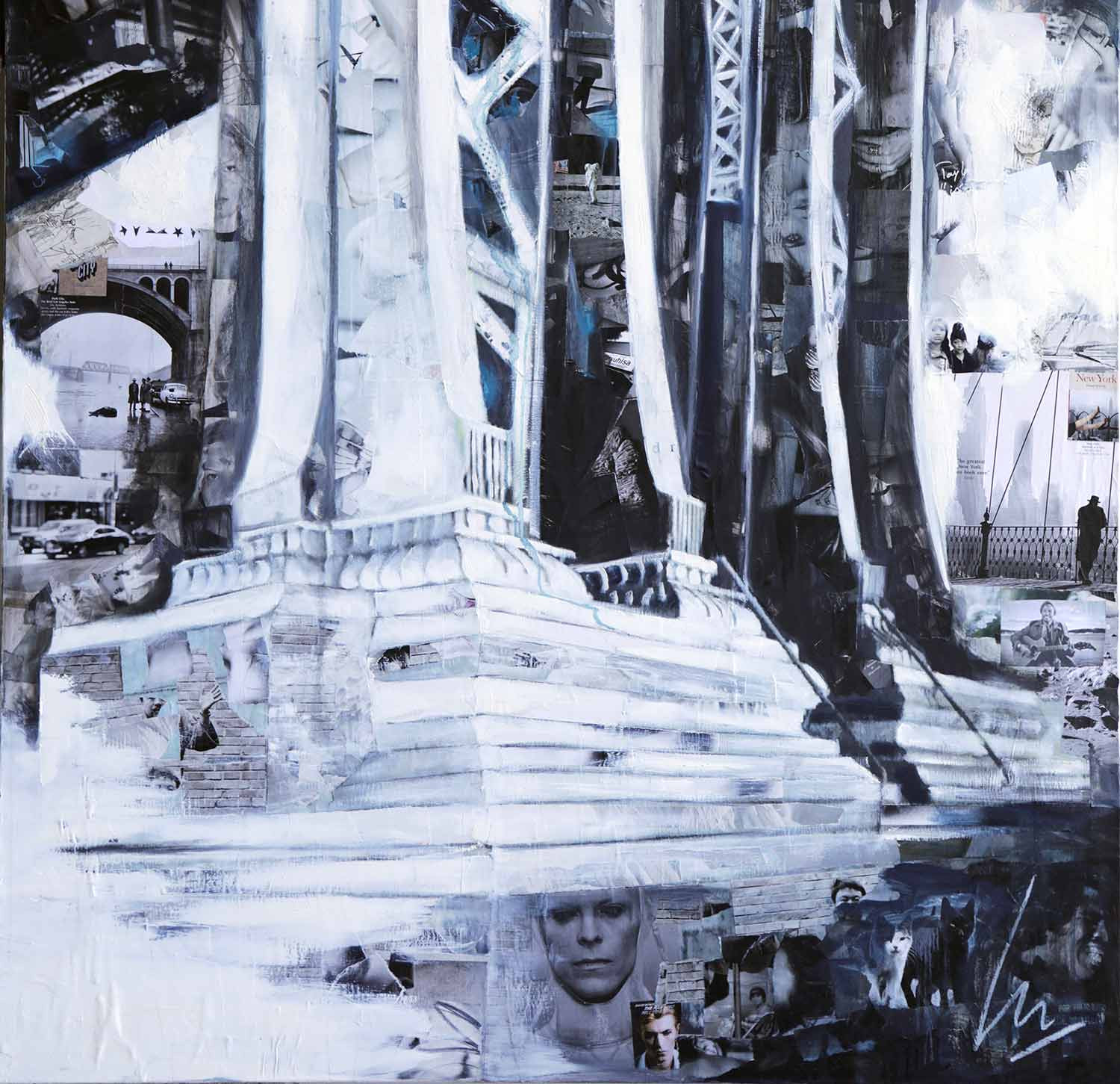 Nathalie Lemaitre, Iron Bridge, peinture - Galerie de vente et d’achat d’art contemporain en ligne Artalistic