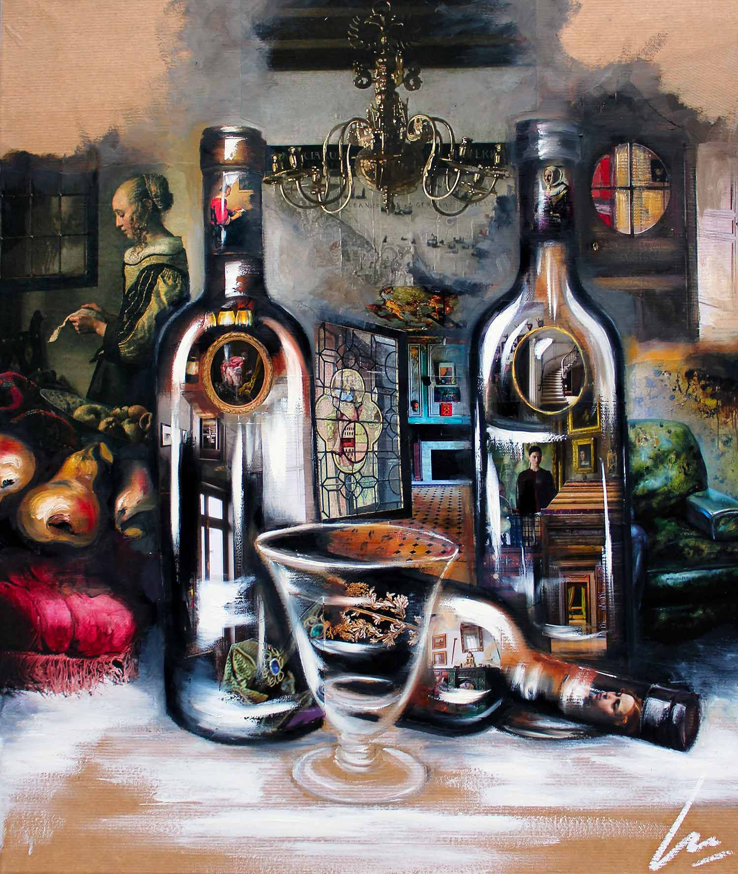 Nathalie Lemaitre, La ville suspendue, peinture - Galerie de vente et d’achat d’art contemporain en ligne Artalistic
