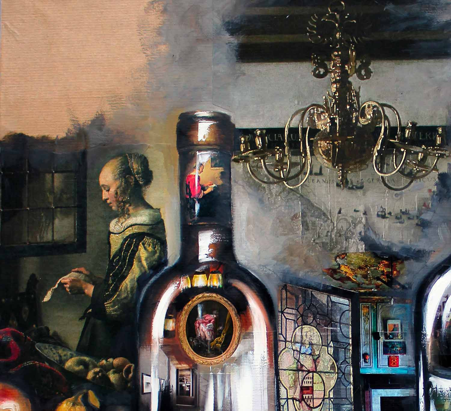 Nathalie Lemaitre, La ville suspendue, peinture - Galerie de vente et d’achat d’art contemporain en ligne Artalistic