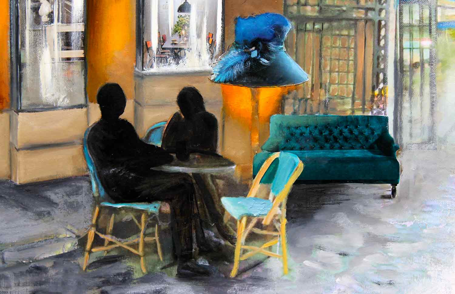 Nathalie Lemaitre, L'invitation, peinture - Galerie de vente et d’achat d’art contemporain en ligne Artalistic