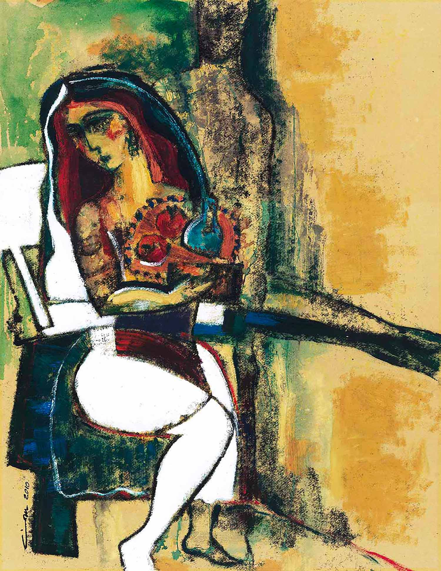 Laven Chegeni, Femme#2, peinture - Galerie de vente et d’achat d’art contemporain en ligne Artalistic
