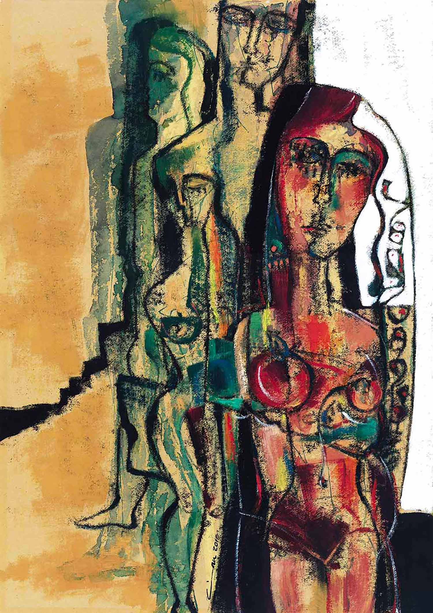 Laven Chegeni, Femme#3, peinture - Galerie de vente et d’achat d’art contemporain en ligne Artalistic