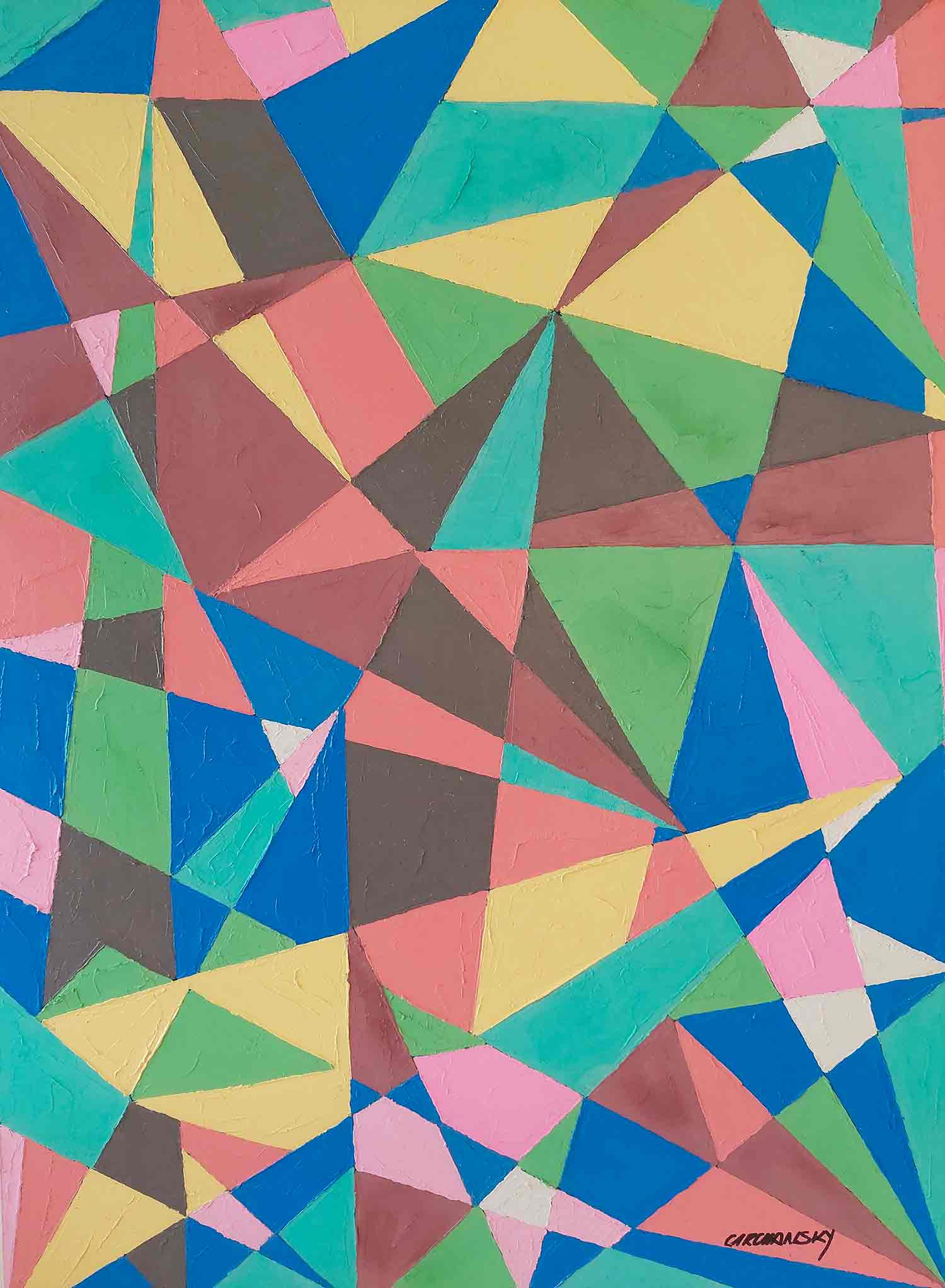 Joël Circhansky, série perceptions et formes, peinture - Galerie de vente et d’achat d’art contemporain en ligne Artalistic