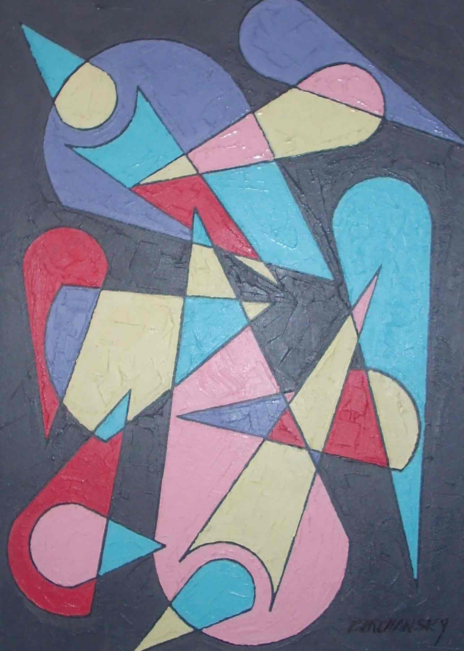 Joel Circhansky, série perceptions et formes, peinture - Galerie de vente et d’achat d’art contemporain en ligne Artalistic