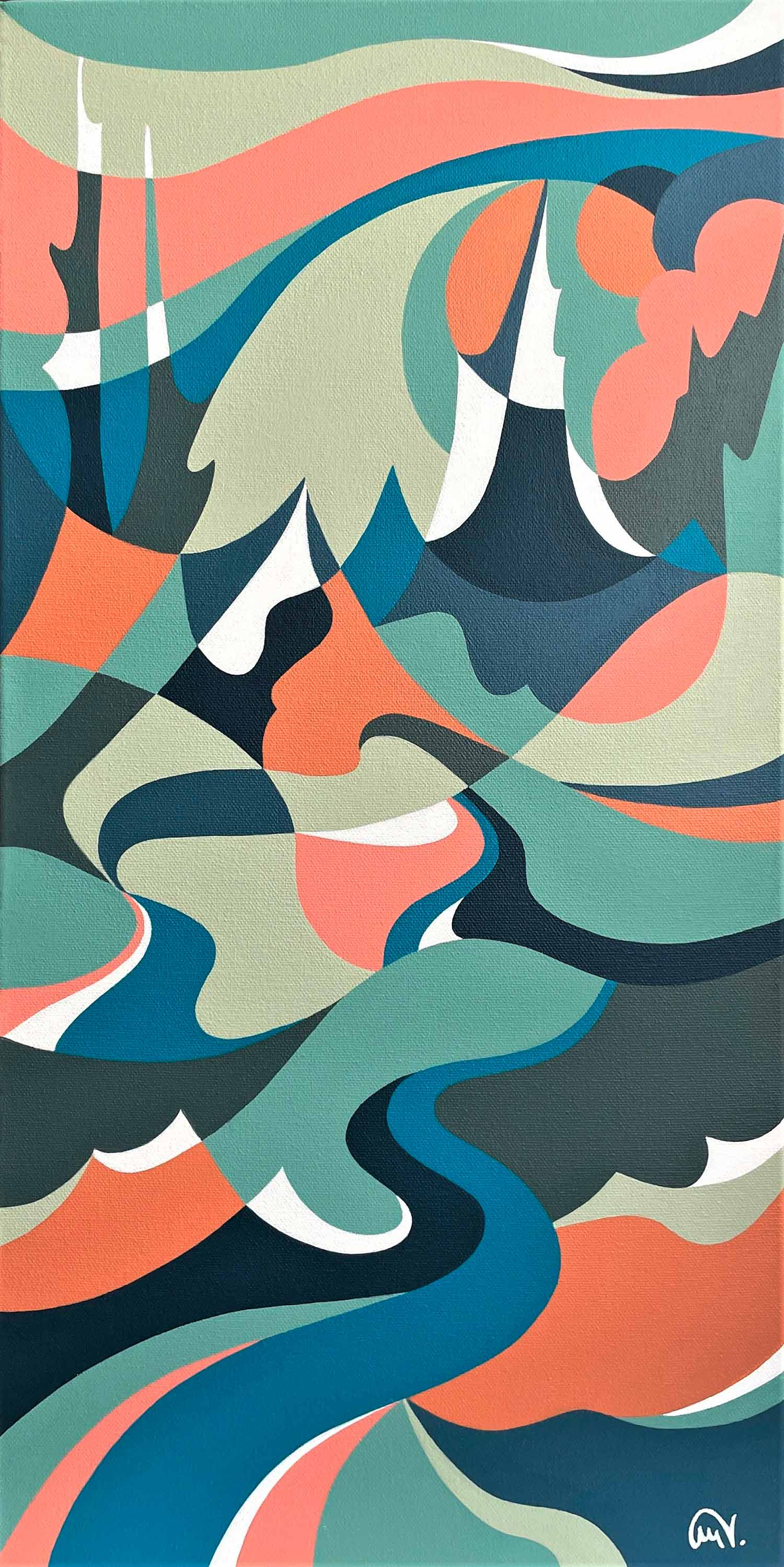 Maguy Vaz, Alpes I, peinture - Galerie de vente et d’achat d’art contemporain en ligne Artalistic
