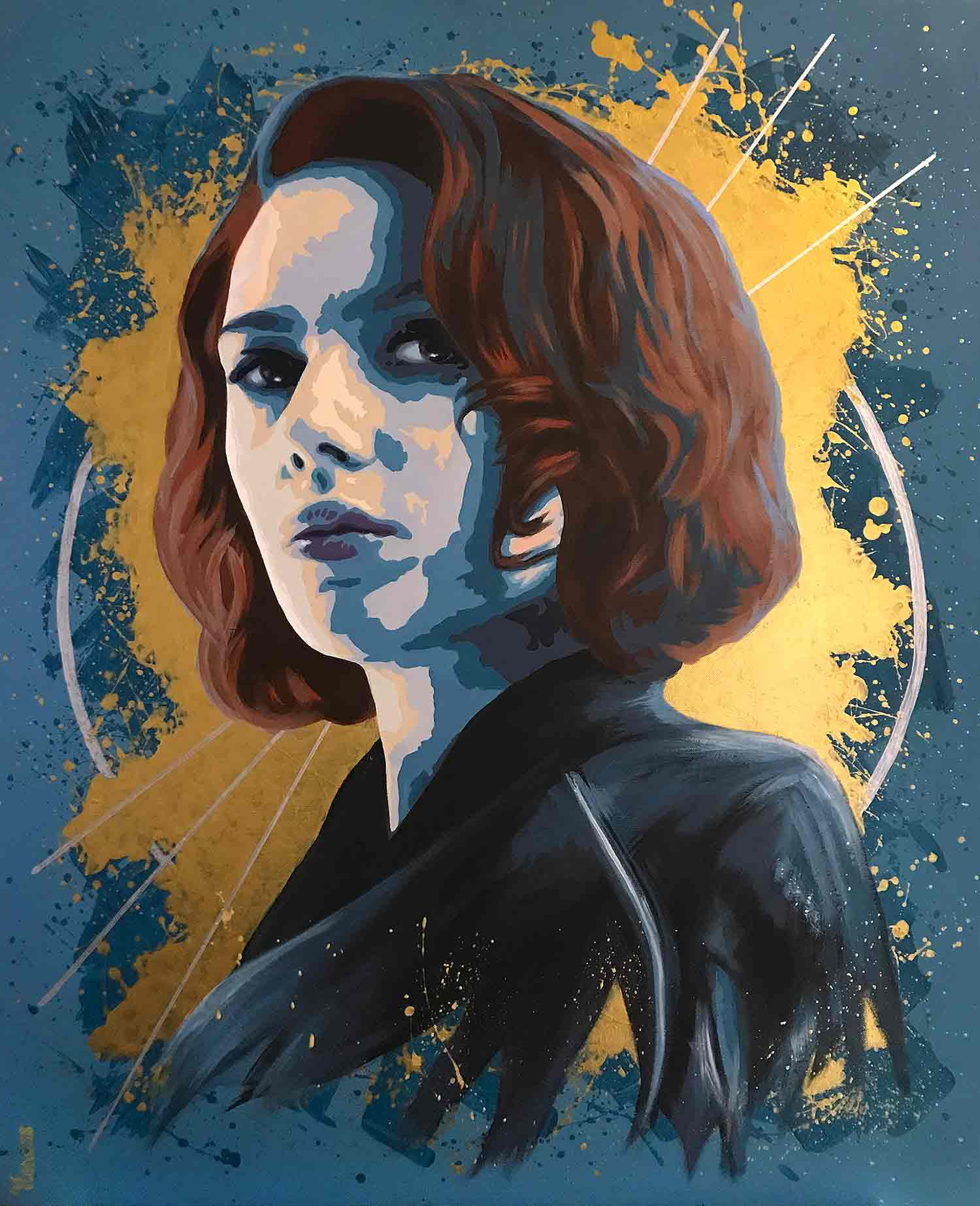 Nonoss, Scarlett, peinture - Galerie de vente et d’achat d’art contemporain en ligne Artalistic