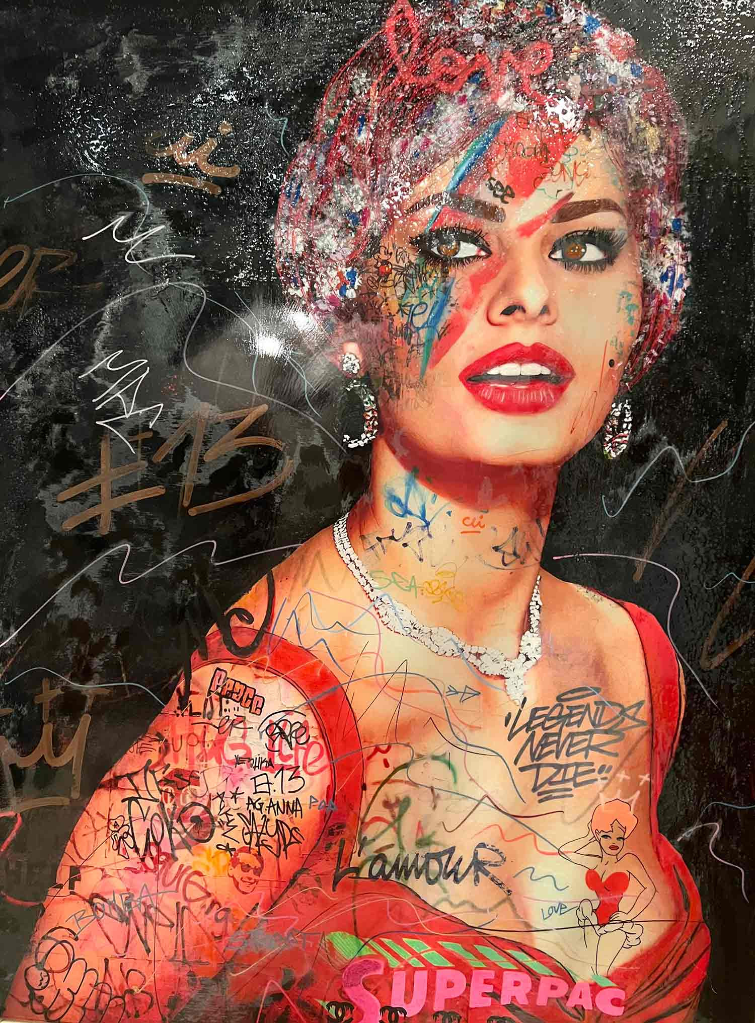 Mr Pablo Costa, Amour, peinture - Galerie de vente et d’achat d’art contemporain en ligne Artalistic