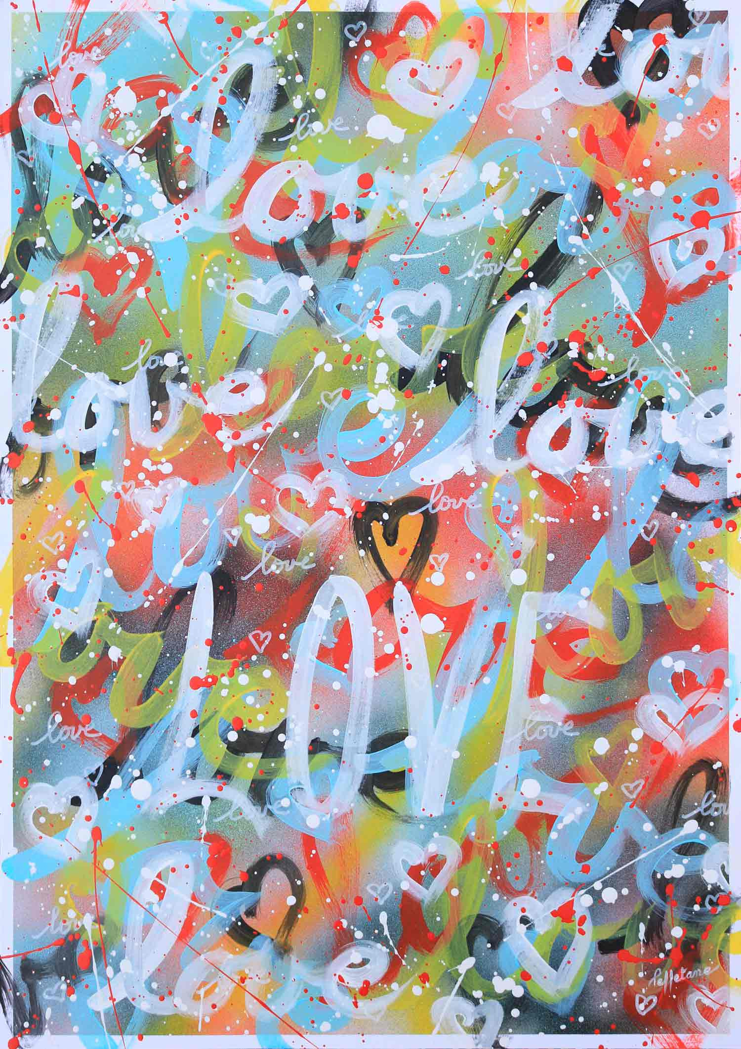 Isabelle Pelletane, Love love 23, peinture - Galerie de vente et d’achat d’art contemporain en ligne Artalistic
