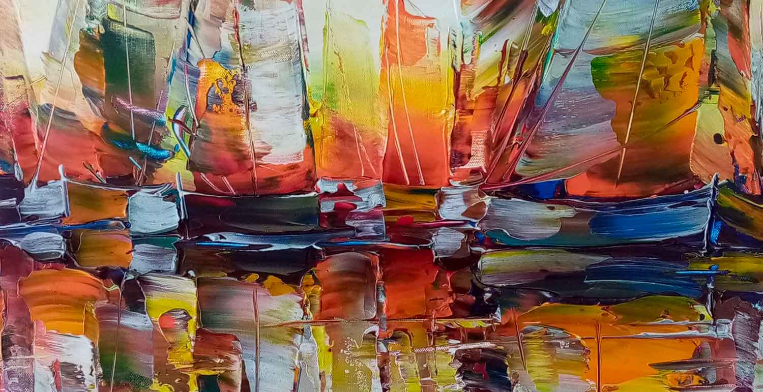 Janusz Kik, toutes voiles, peinture - Galerie de vente et d’achat d’art contemporain en ligne Artalistic