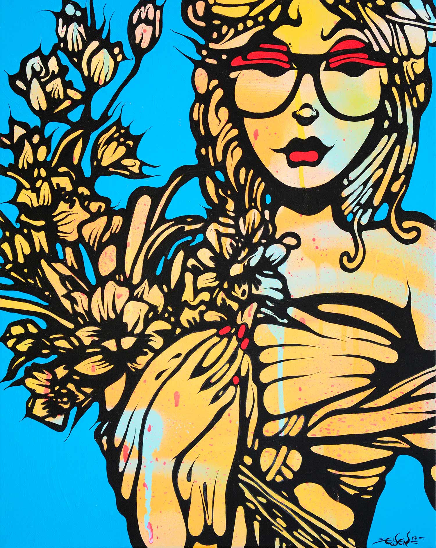 Ewen Gur, Hipster spring, peinture - Galerie de vente et d’achat d’art contemporain en ligne Artalistic