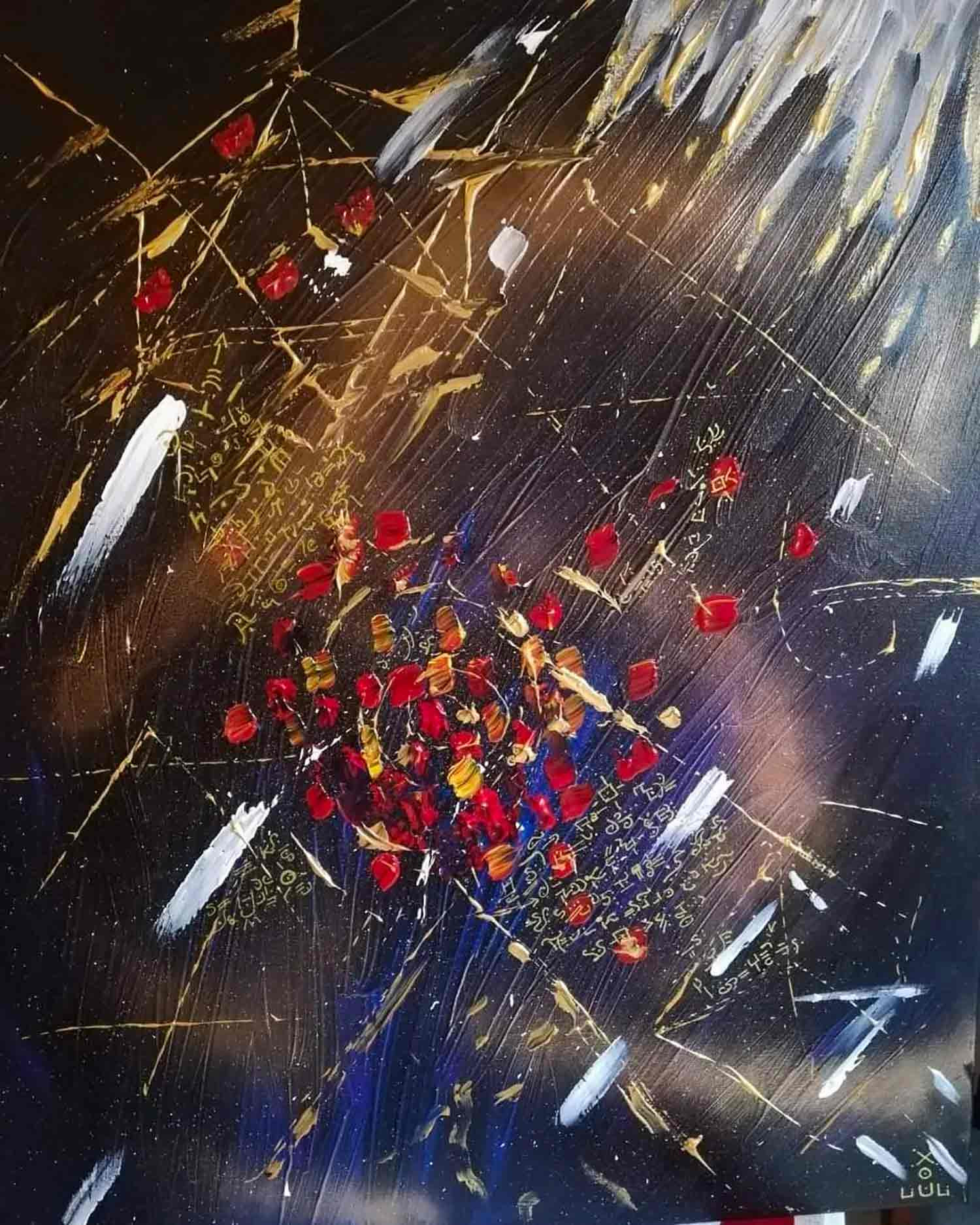 Lili Cox, Neptune 12, peinture - Galerie de vente et d’achat d’art contemporain en ligne Artalistic