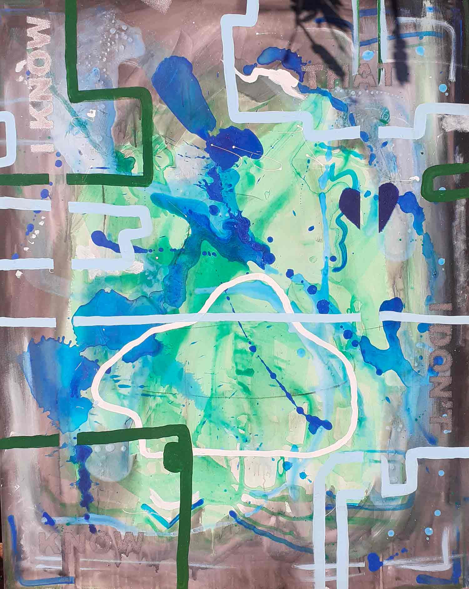 A-Wibaa, I know that I don't know I, peinture - Galerie de vente et d’achat d’art contemporain en ligne Artalistic