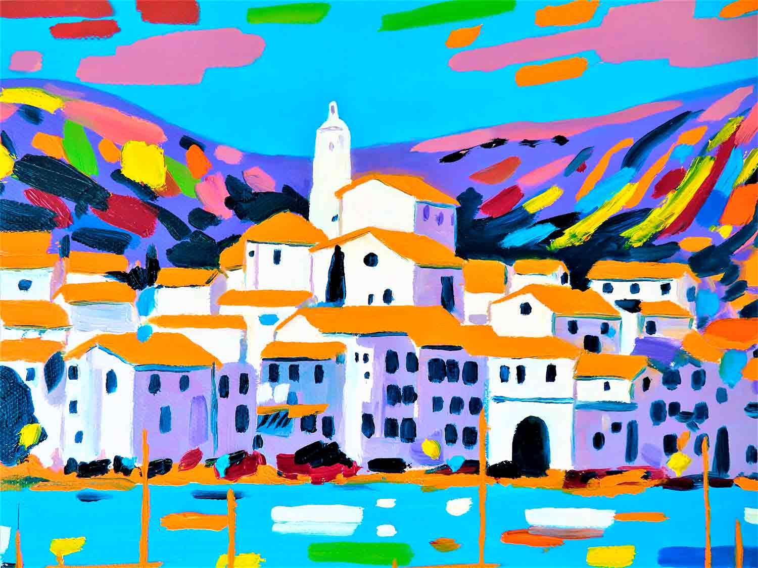 Oeuvre D art Contemporain Huile Sur Toile Cadaqu s Micha l Lef vre