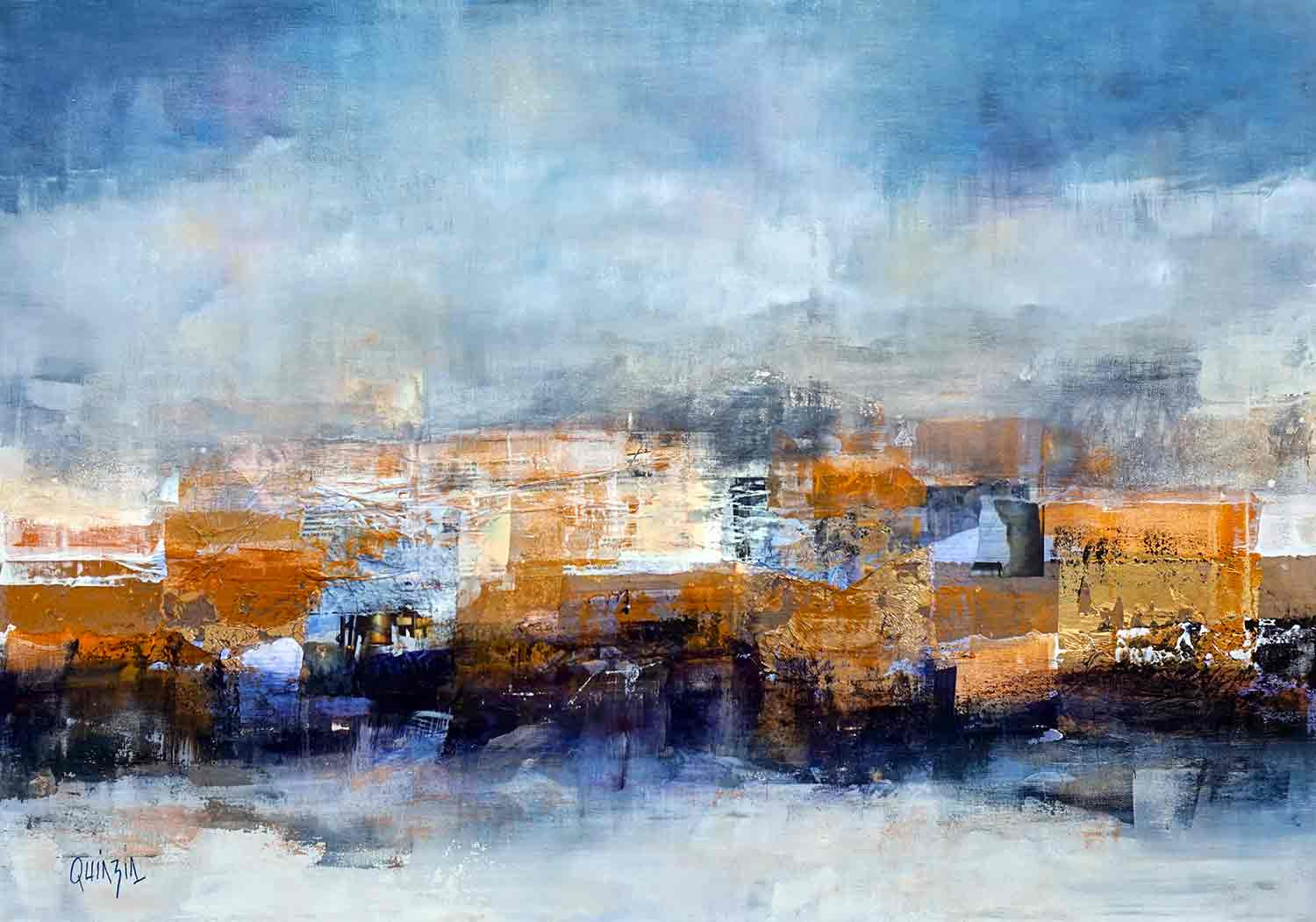 Marianne Quinzin, Let it snow, peinture - Galerie de vente et d’achat d’art contemporain en ligne Artalistic
