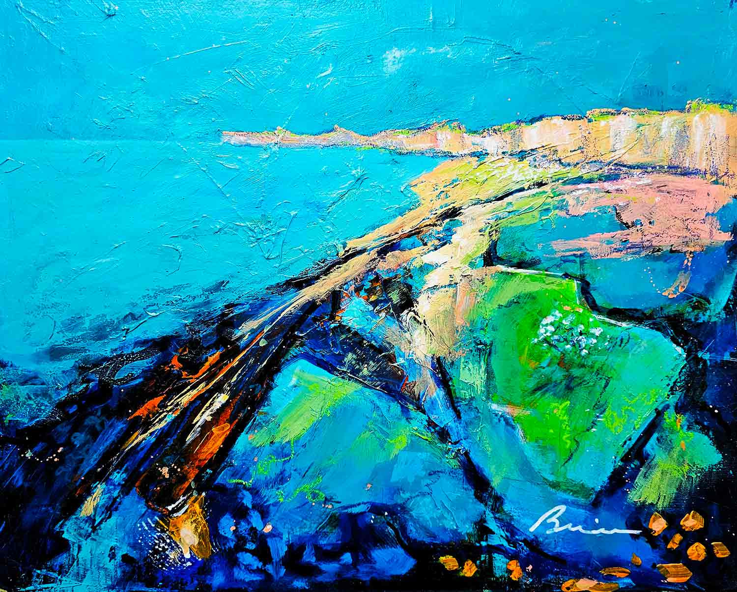 Patrick Brière, Au bout du bout, peinture - Galerie de vente et d’achat d’art contemporain en ligne Artalistic