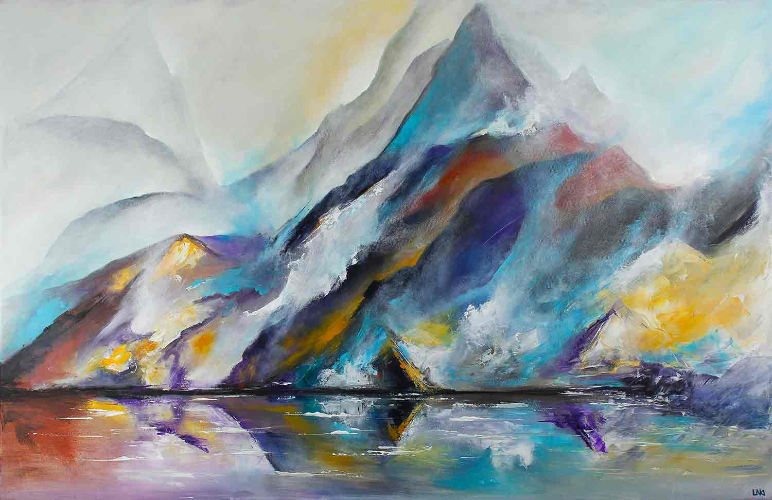 Helena Monniello, La grotte, peinture - Galerie de vente et d’achat d’art contemporain en ligne Artalistic