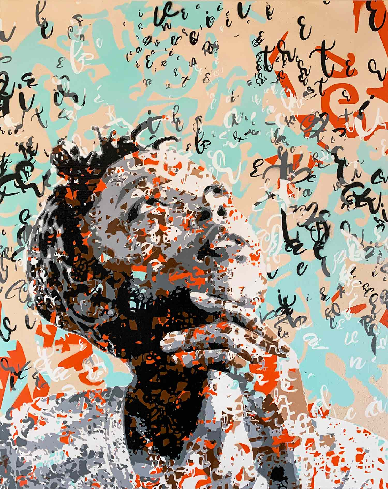 Lucie Lith, Autour de moi, peinture - Galerie de vente et d’achat d’art contemporain en ligne Artalistic