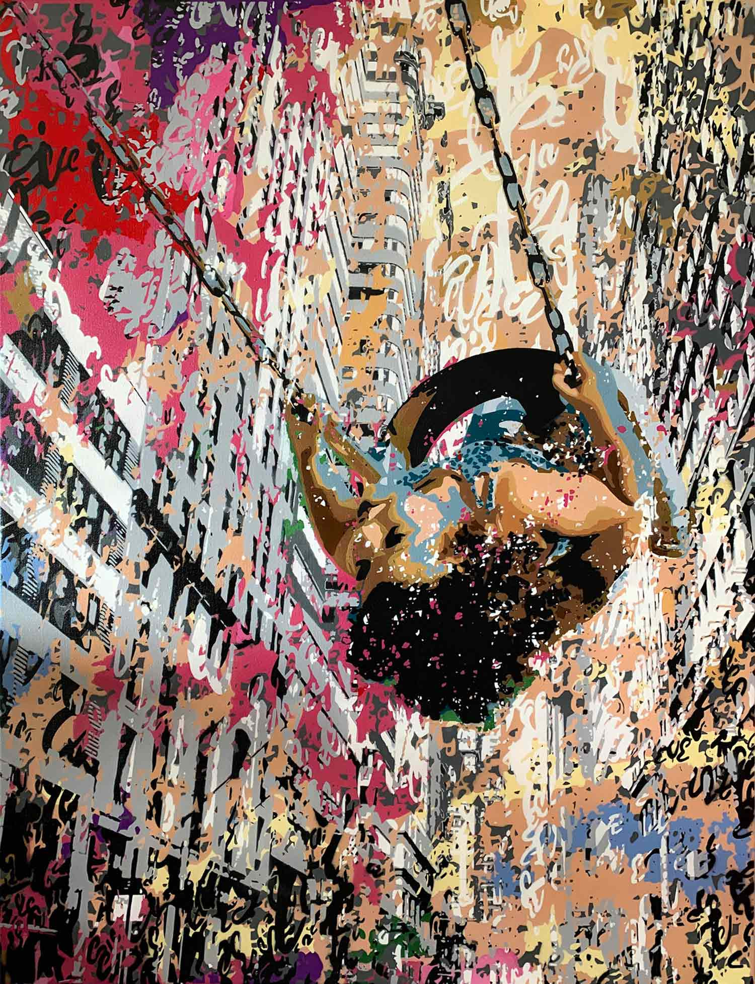 Lucie Lith, Swing parade, peinture - Galerie de vente et d’achat d’art contemporain en ligne Artalistic