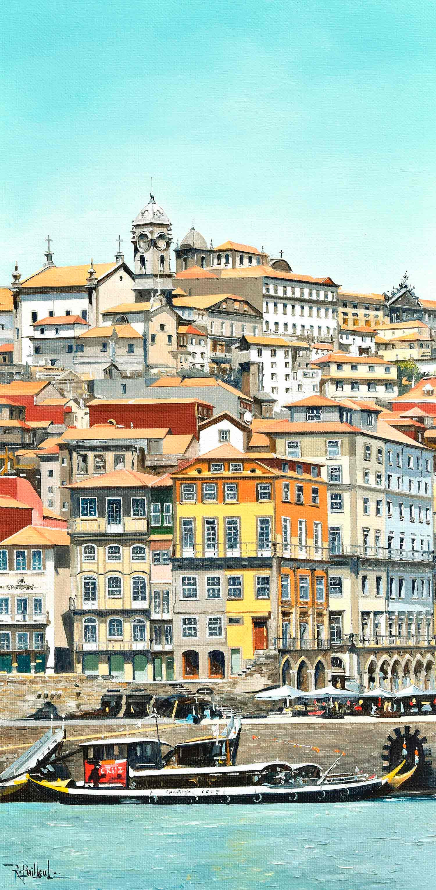 Roger Bailleul, Porto, peinture - Galerie de vente et d’achat d’art contemporain en ligne Artalistic