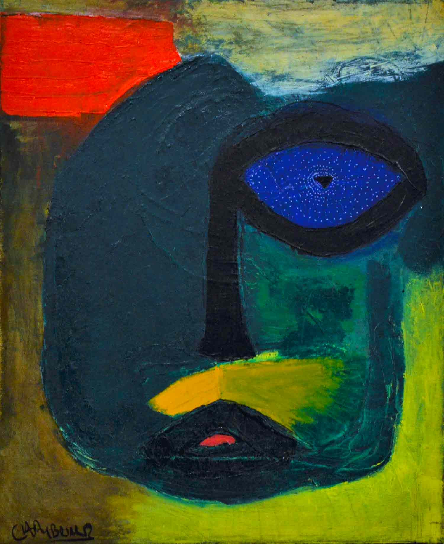 Chambriard, l'africain, peinture - Galerie de vente et d’achat d’art contemporain en ligne Artalistic