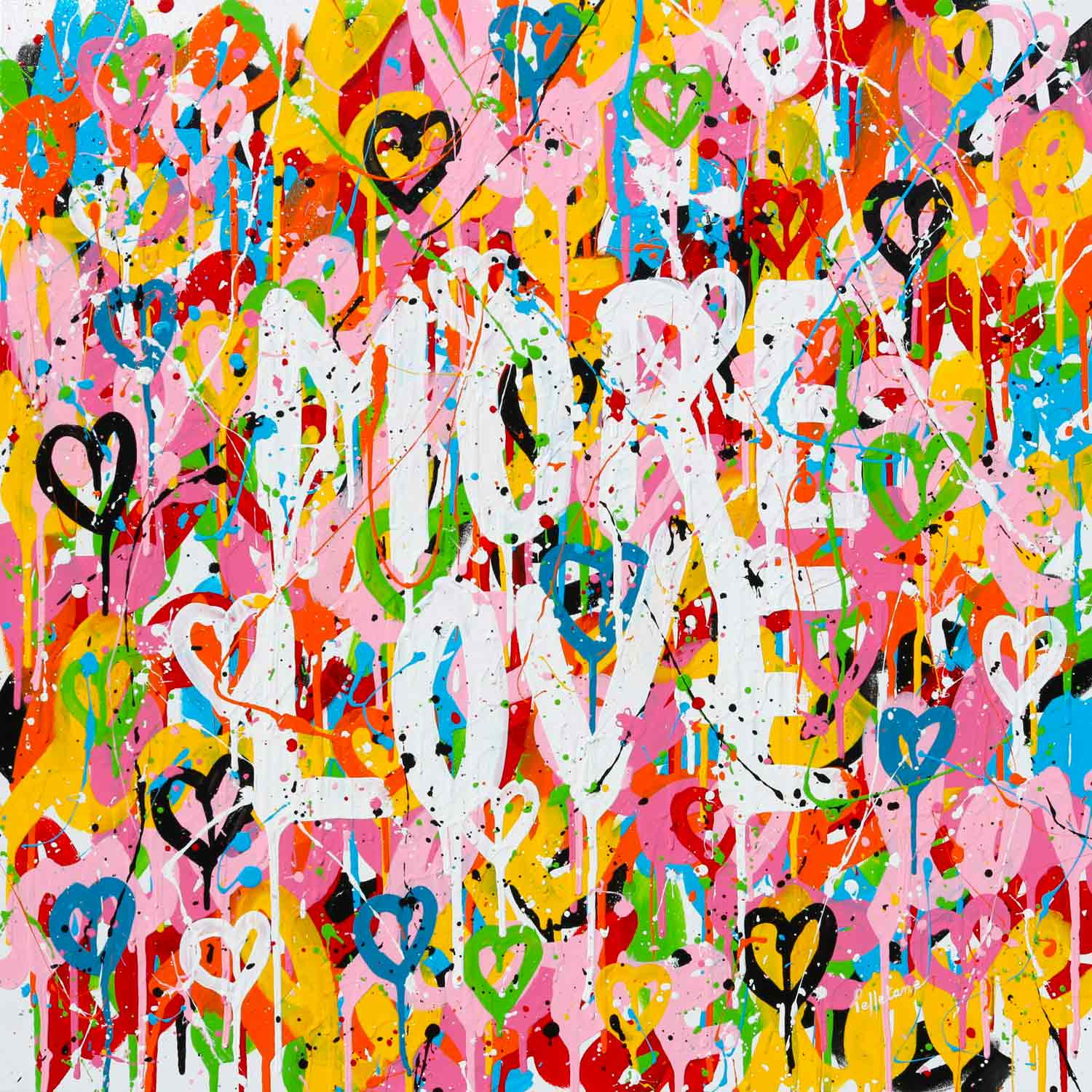 Isabelle Pelletane, More love, peinture - Galerie de vente et d’achat d’art contemporain en ligne Artalistic