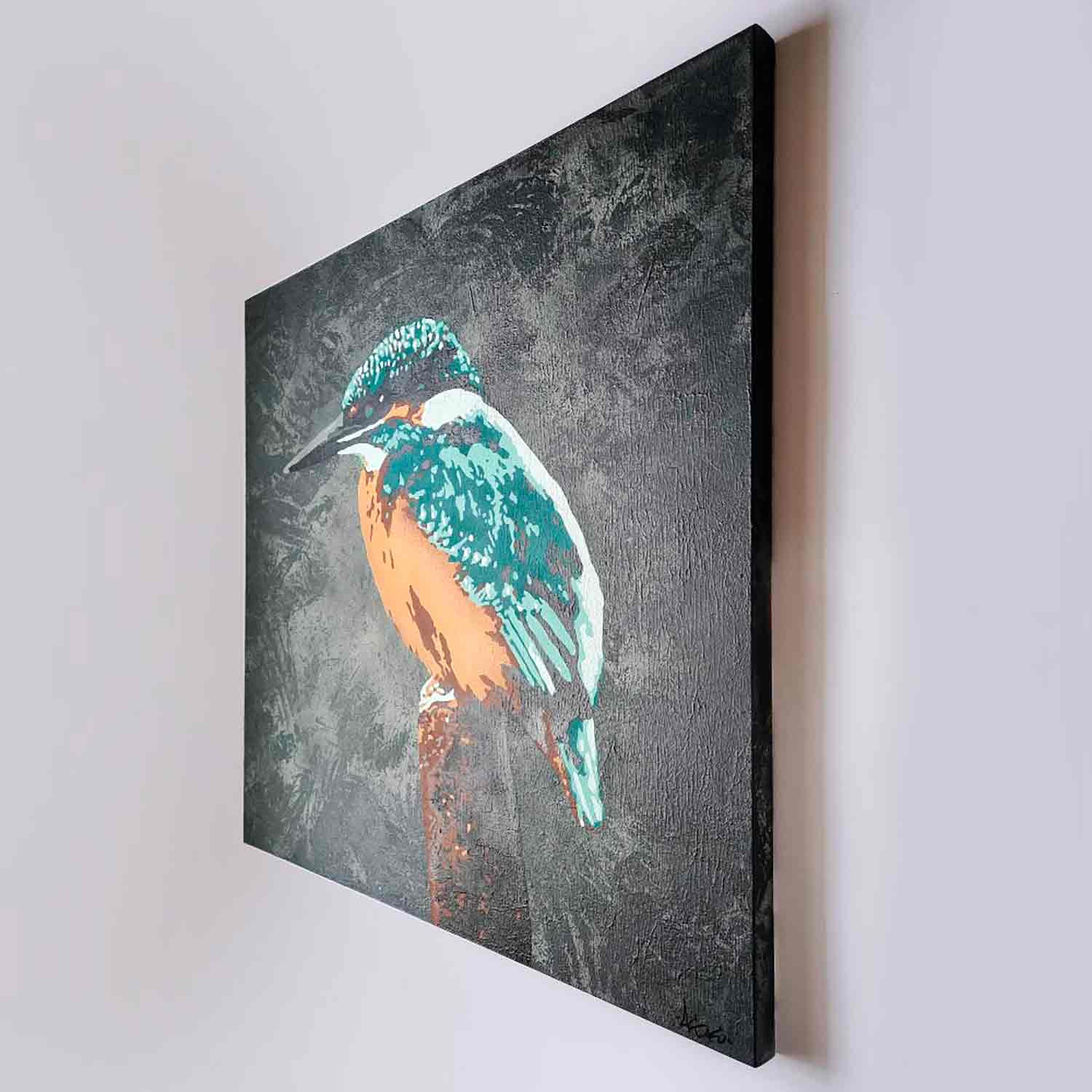 Asko Art, Kingfisher, peinture - Galerie de vente et d’achat d’art contemporain en ligne Artalistic