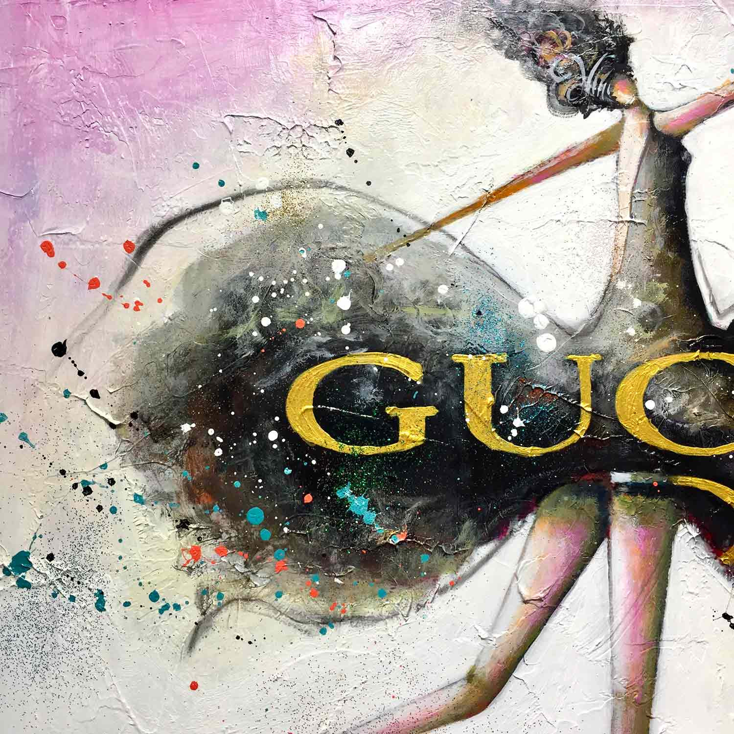 Patrick Cornée, I love you dressed in Gucci, peinture - Galerie de vente et d’achat d’art contemporain en ligne Artalistic