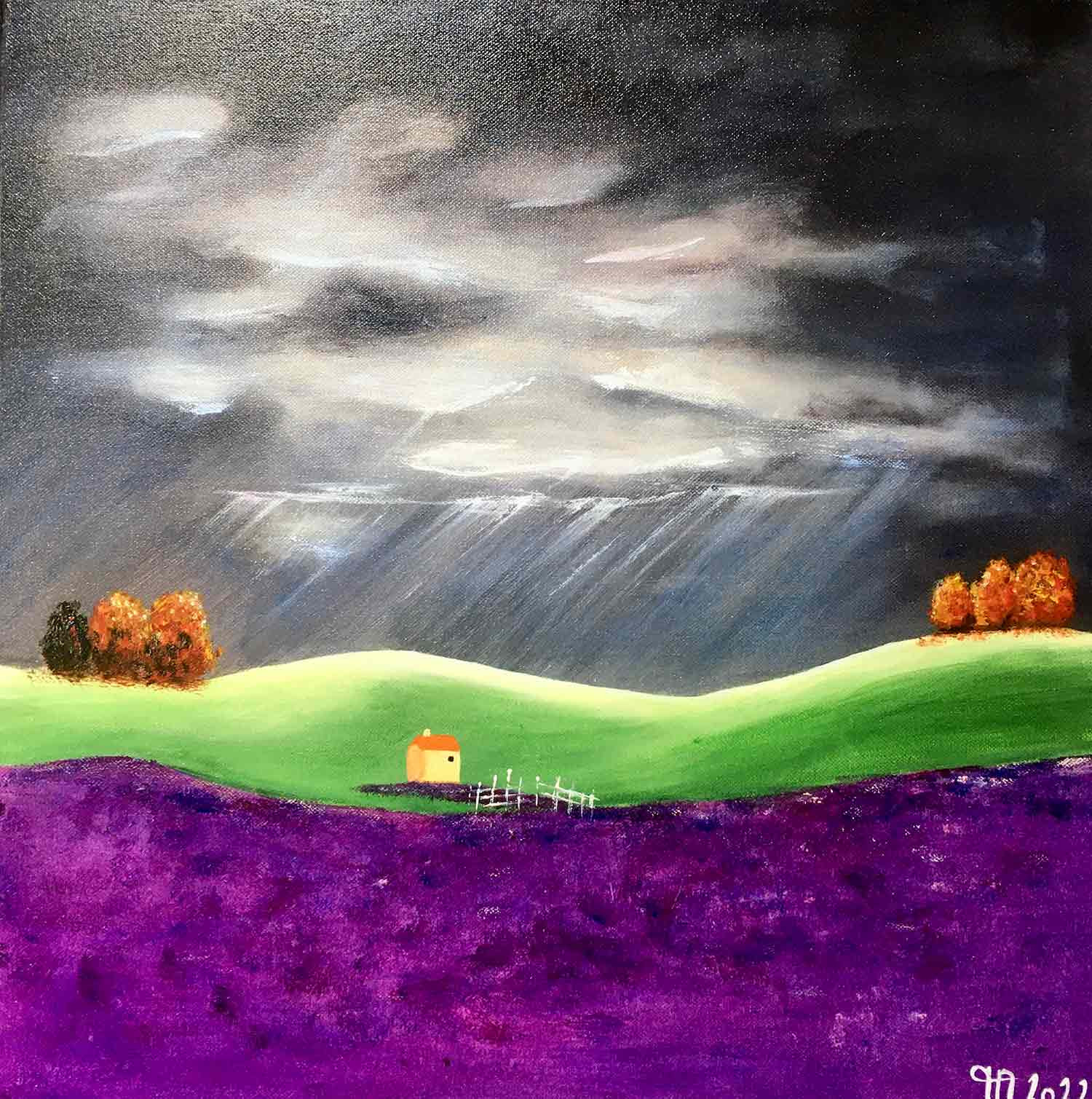 Françoise Augustine, Un jour d'octobre, peinture - Galerie de vente et d’achat d’art contemporain en ligne Artalistic
