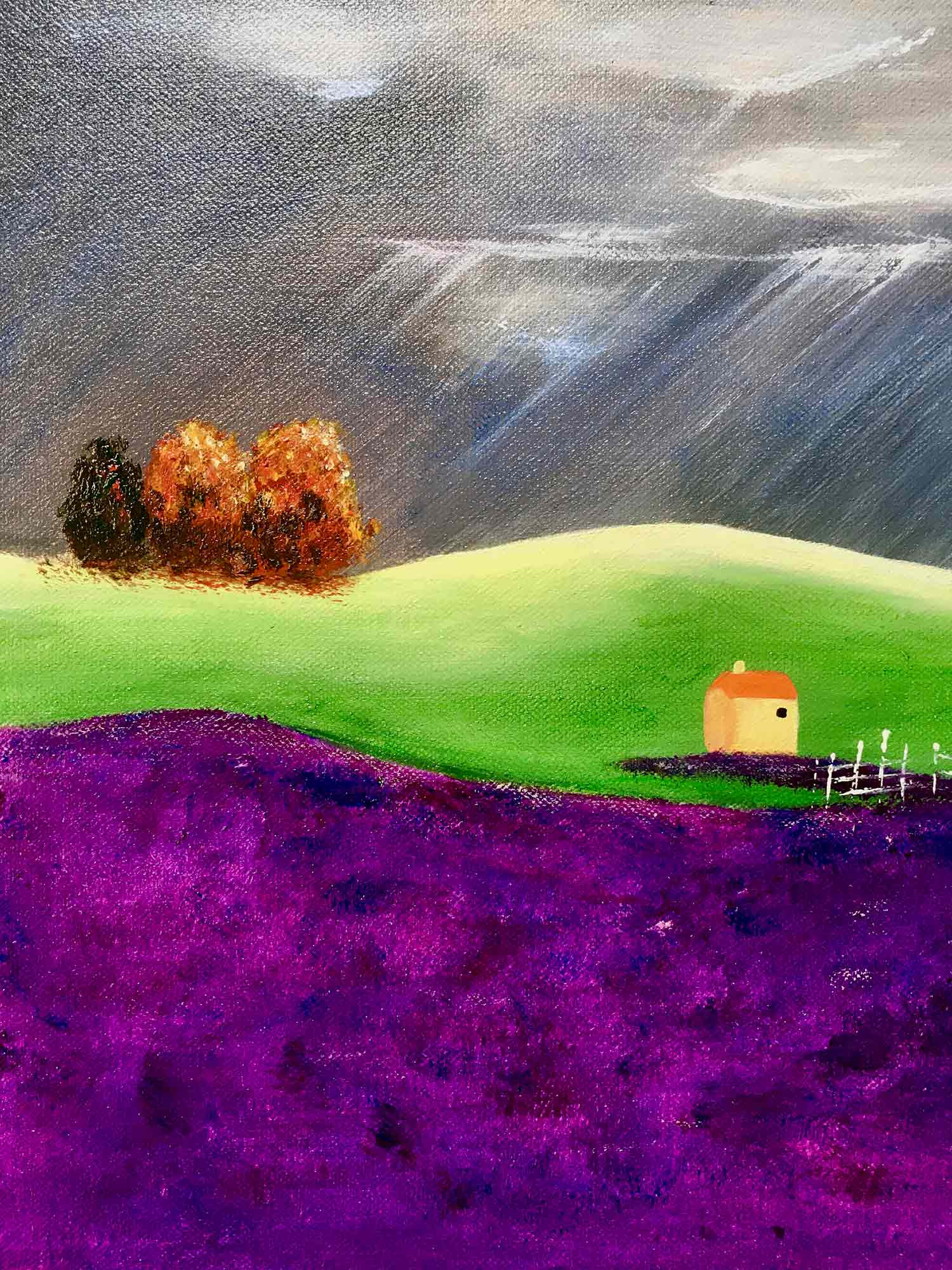 Françoise Augustine, Un jour d'octobre, peinture - Galerie de vente et d’achat d’art contemporain en ligne Artalistic