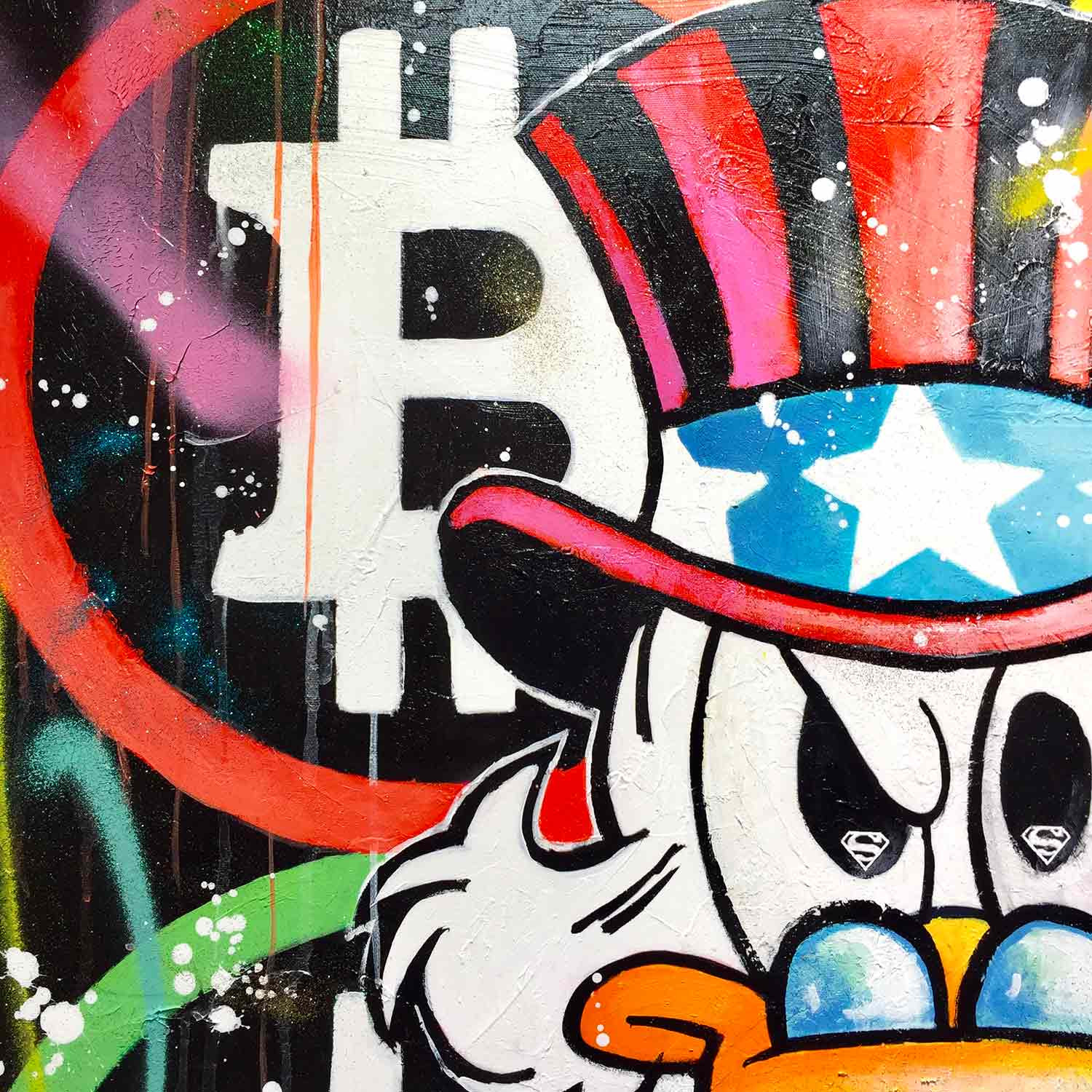 Patrick Cornée, Uncle scrooge, peinture - Galerie de vente et d’achat d’art contemporain en ligne Artalistic