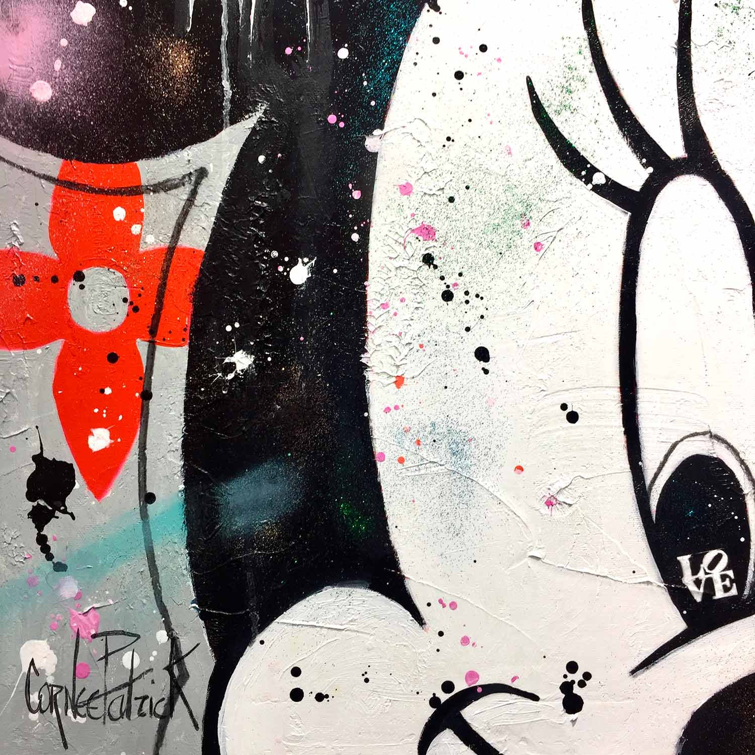 Patrick Cornée, Minnie, Louis Vuitton style, peinture - Galerie de vente et d’achat d’art contemporain en ligne Artalistic